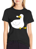 Duck with Mask Black T-Shirt