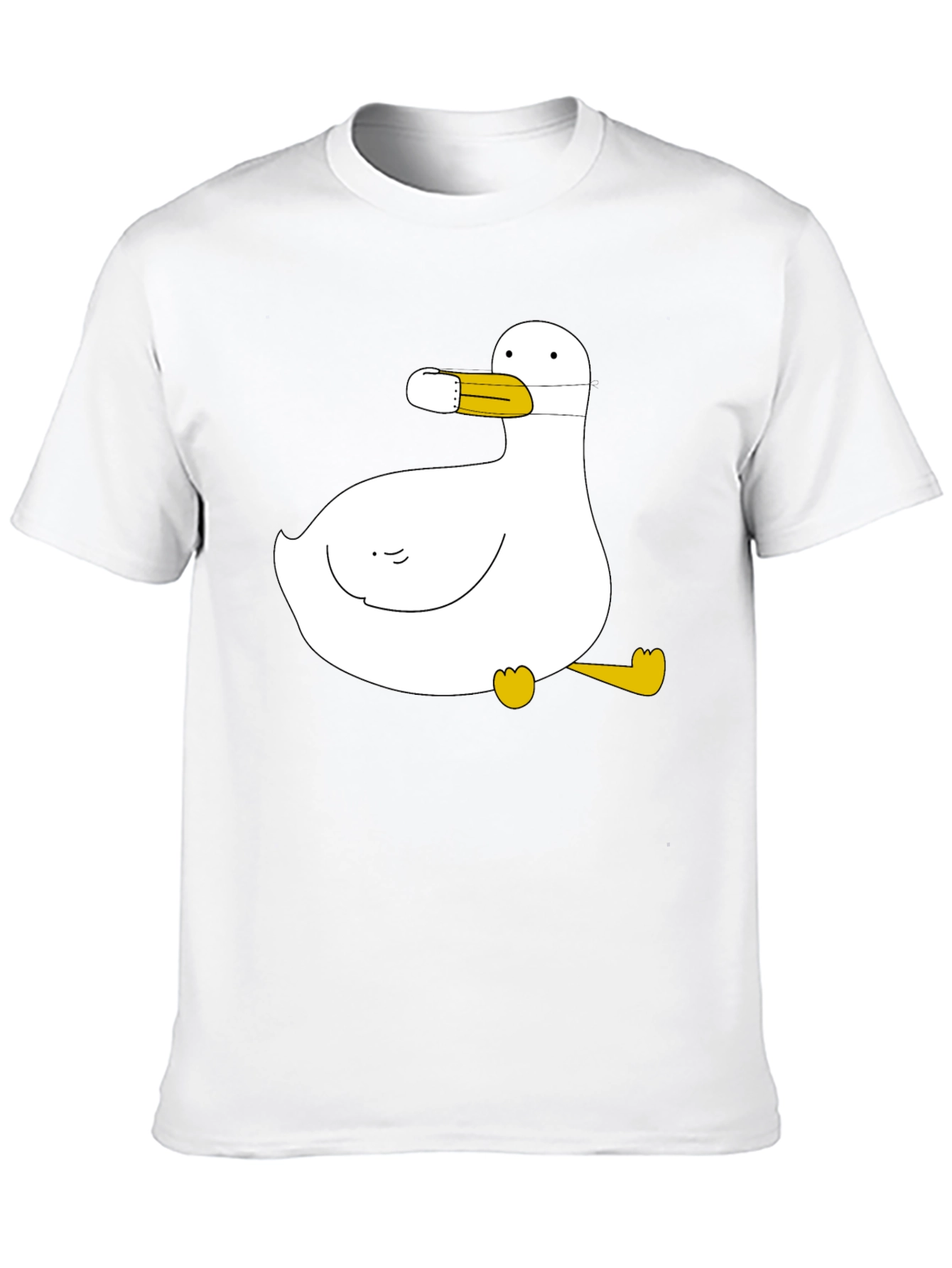 Duck with Mask Black T-Shirt