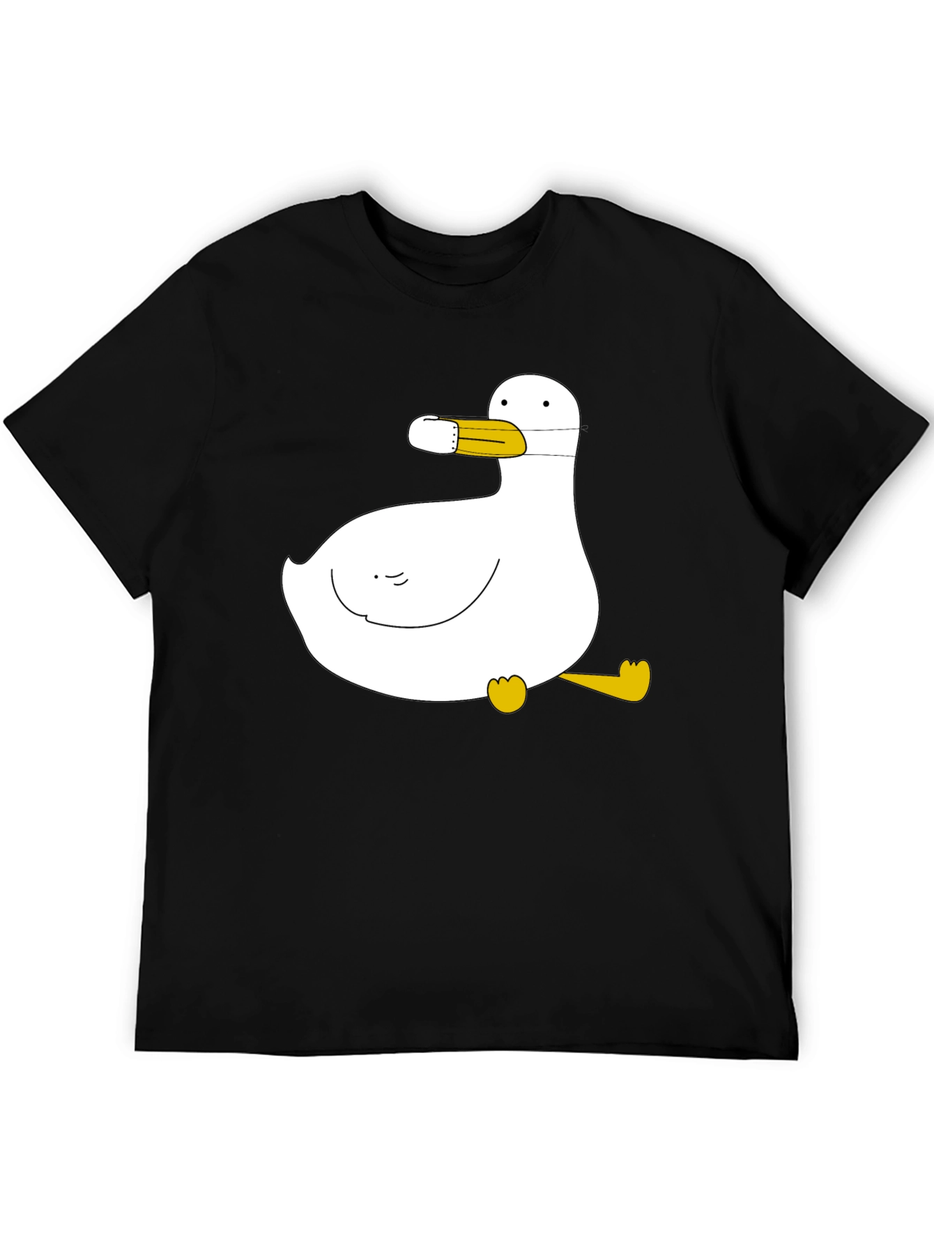 Duck with Mask Black T-Shirt