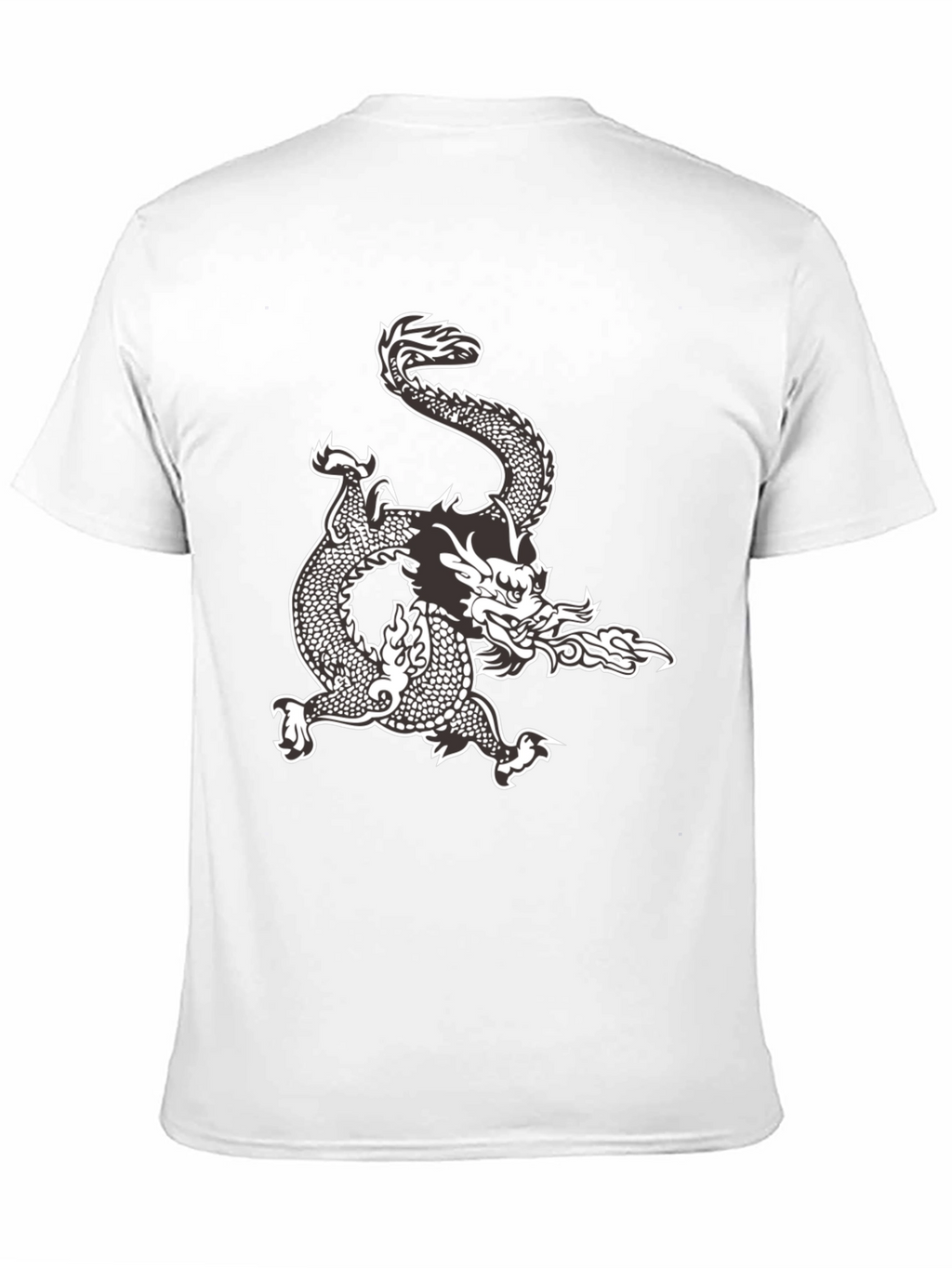 Dragon Graphic Tee - Black Cotton Comfort