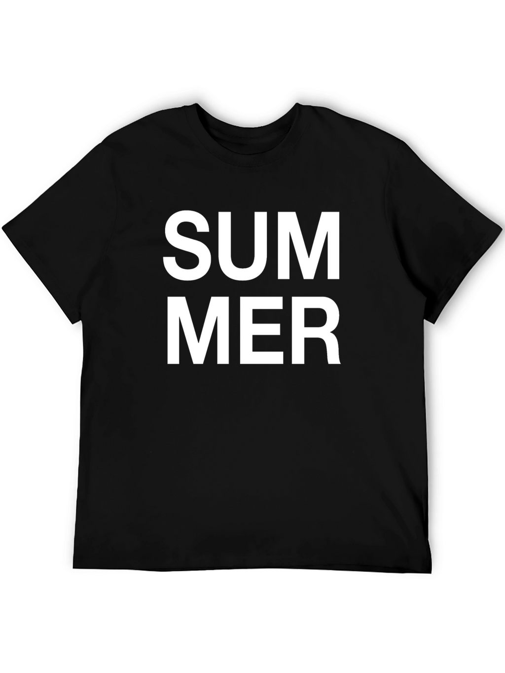Summer Print T-Shirt - Classic Black Tee