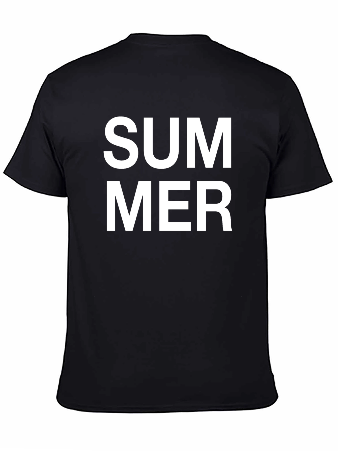 Summer Print T-Shirt - Classic Black Tee