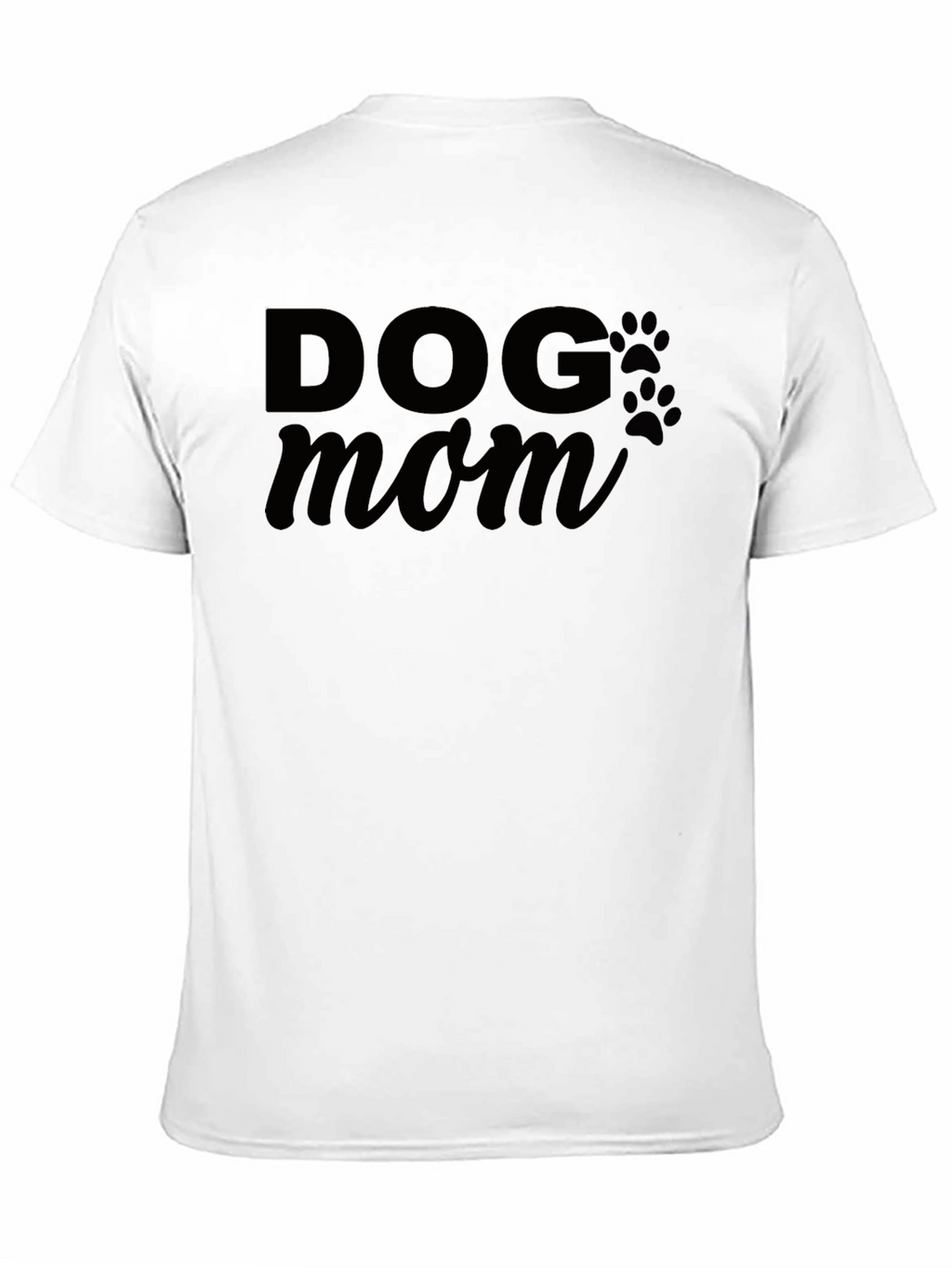 Dog Mom Graphic Tee - Black Casual T-Shirt