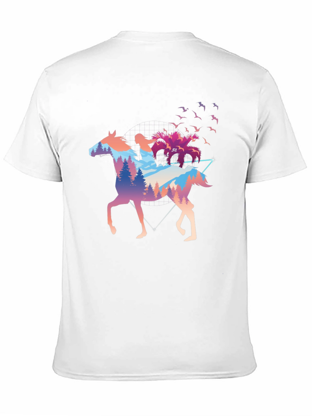Horse Rider Forest Graphic T-Shirt