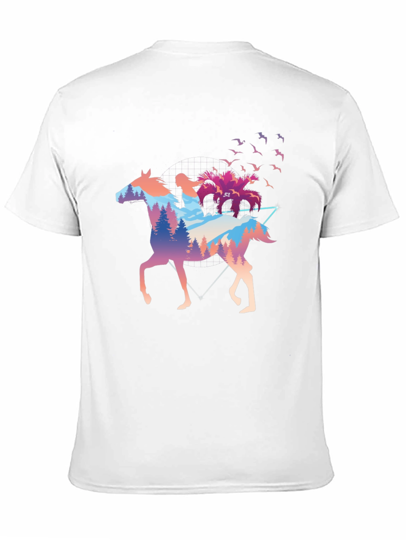 Horse Rider Forest Graphic T-Shirt