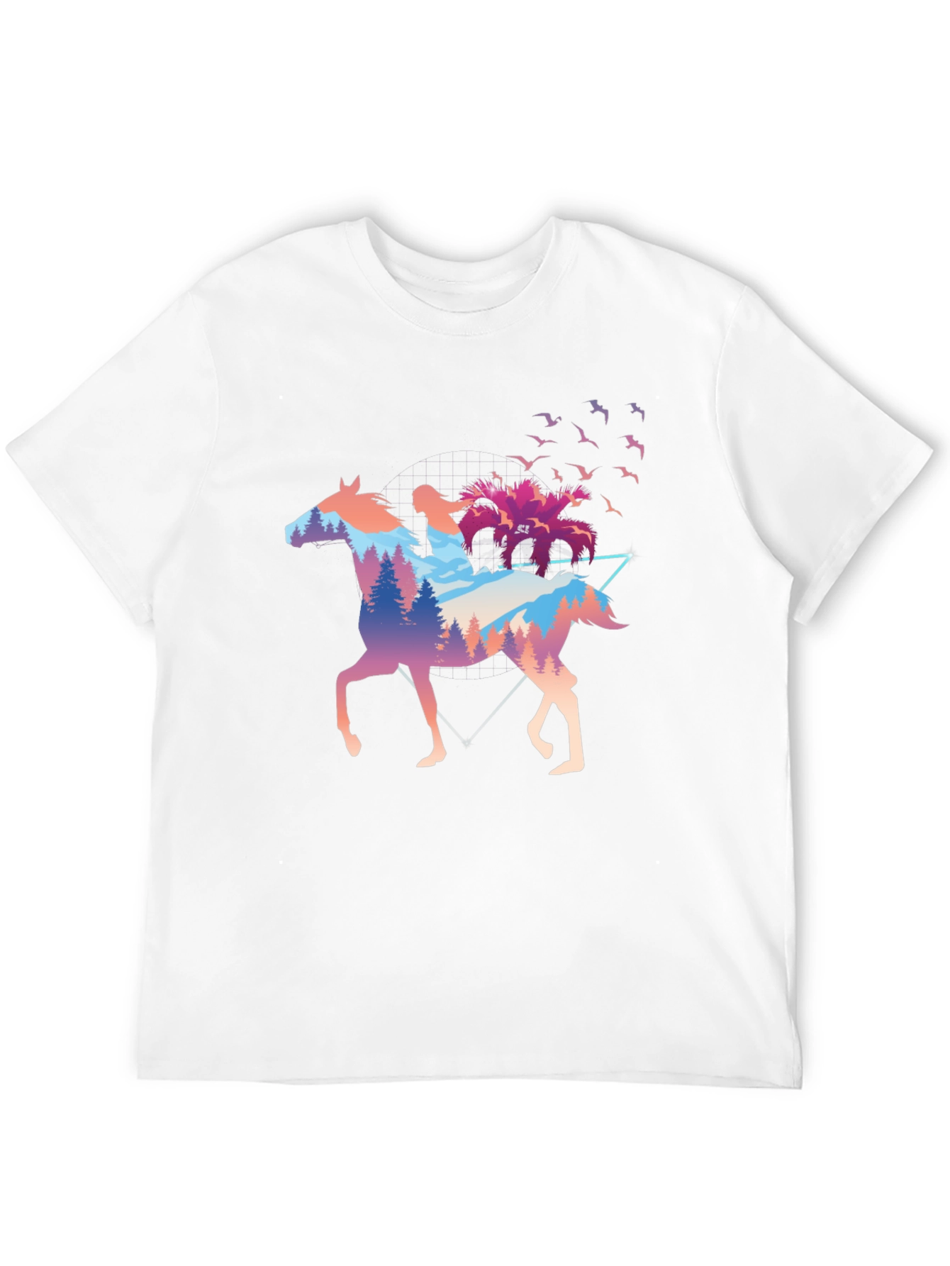 Horse Rider Forest Graphic T-Shirt