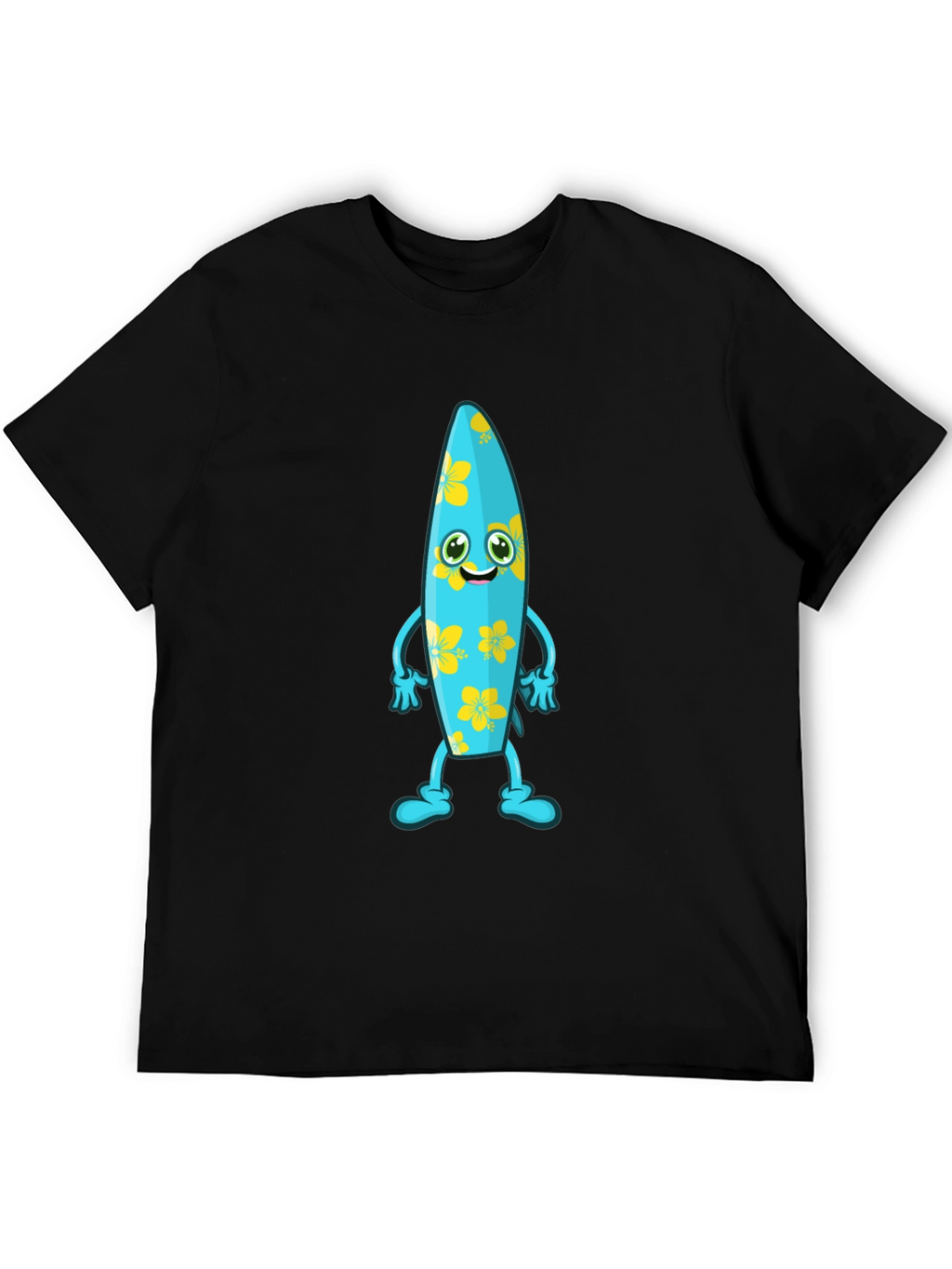 Fun Surfboard Character Graphic Tee