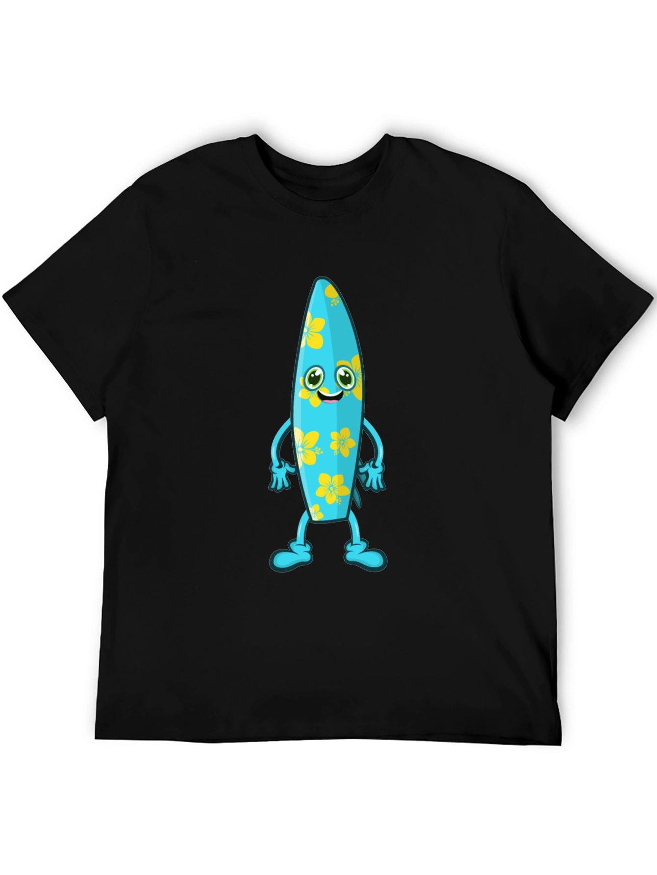 Fun Surfboard Character Graphic Tee