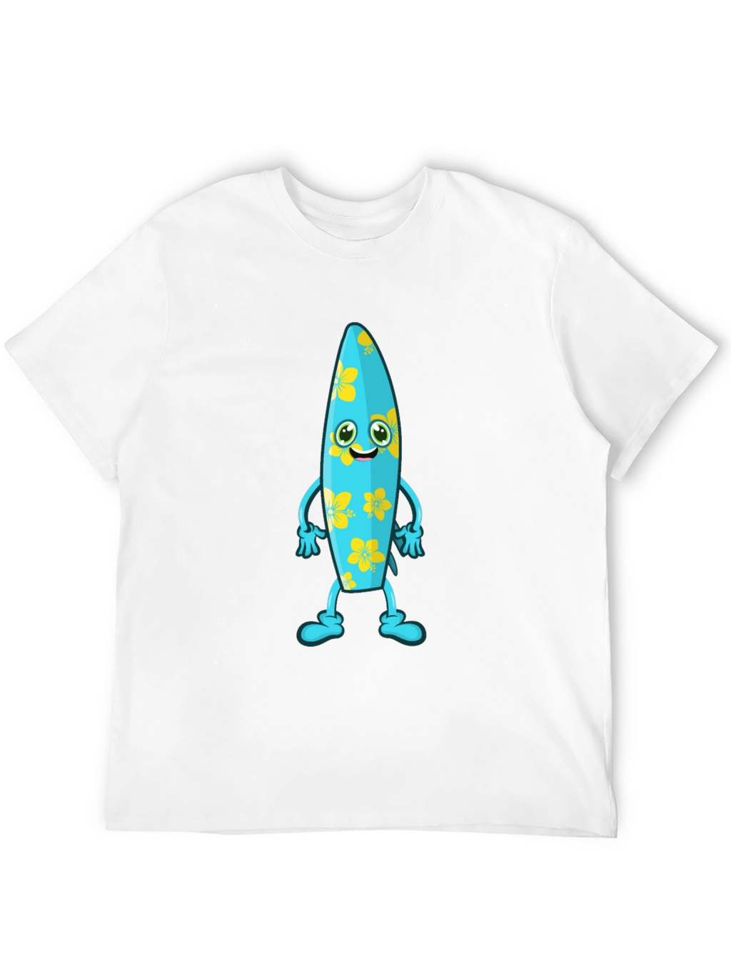 Fun Surfboard Character Graphic Tee