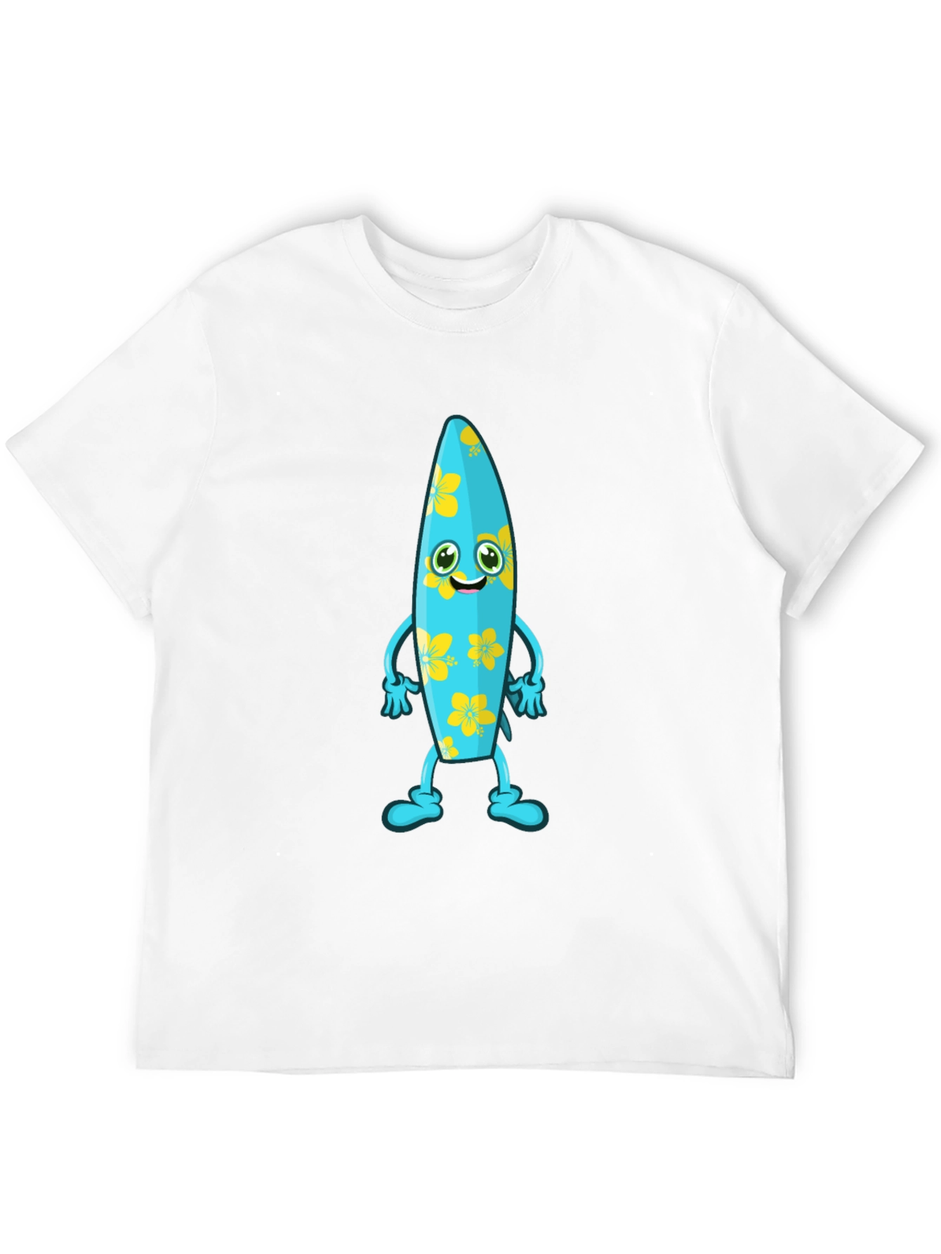 Fun Surfboard Character Graphic Tee