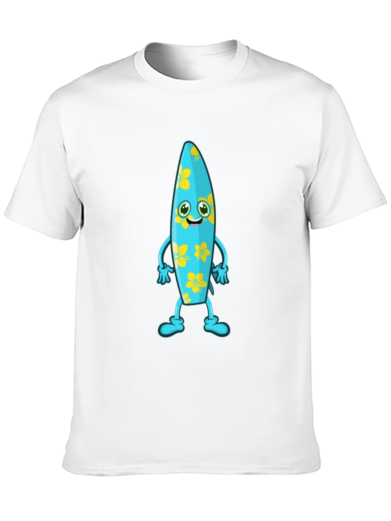 Fun Surfboard Character Graphic Tee