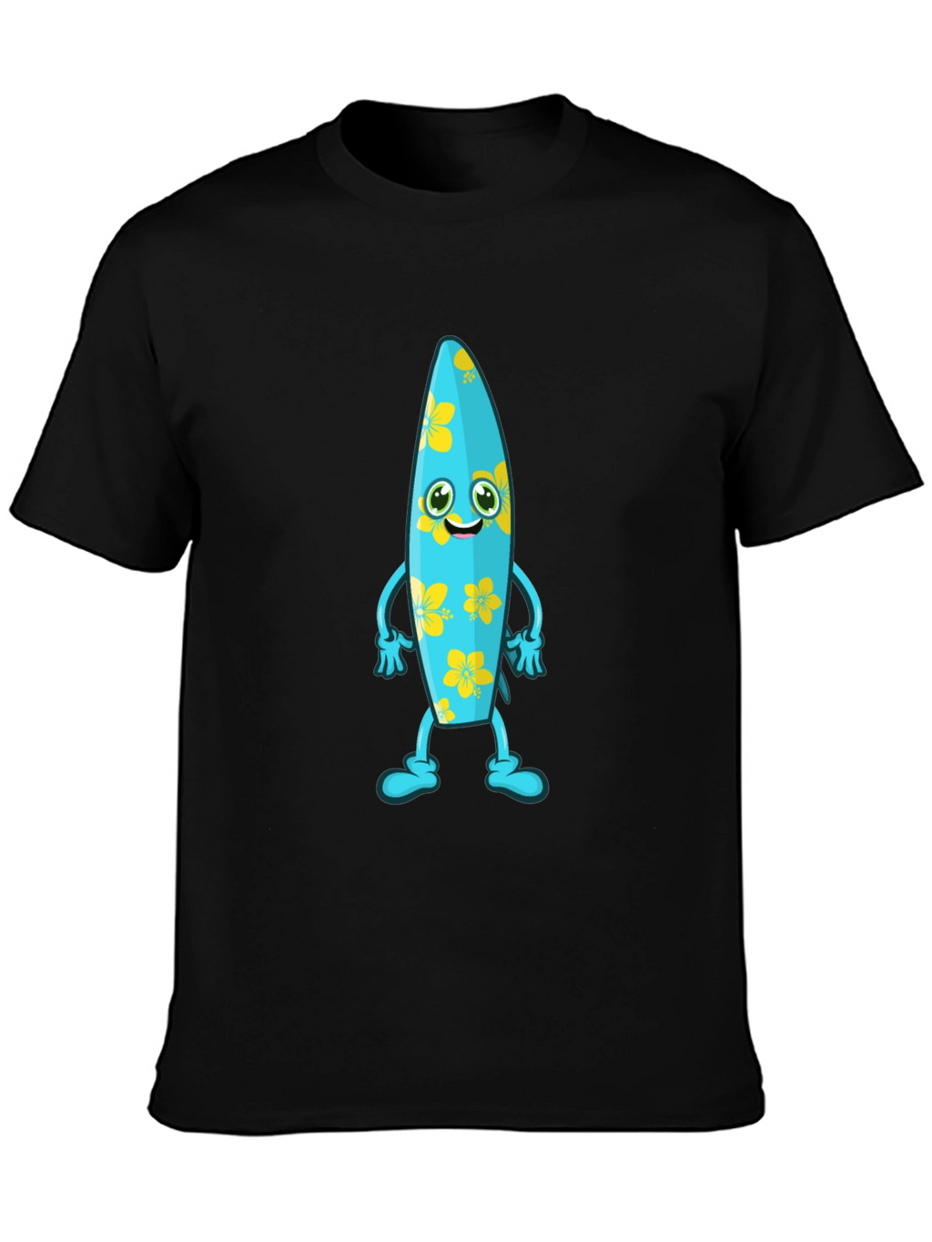 Fun Surfboard Character Graphic Tee