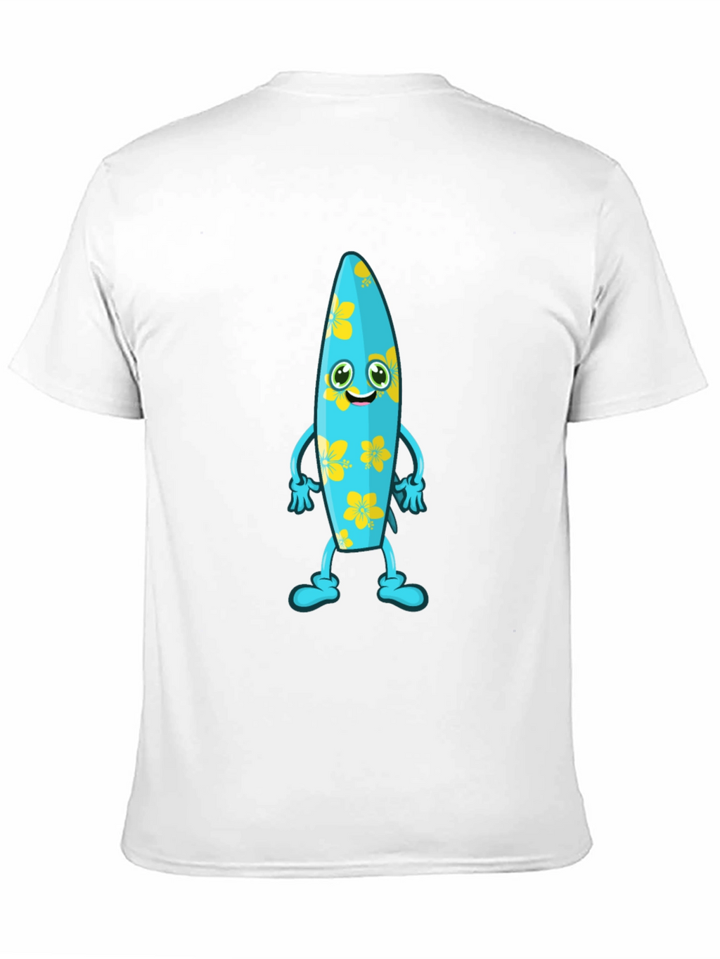 Fun Surfboard Character Graphic Tee