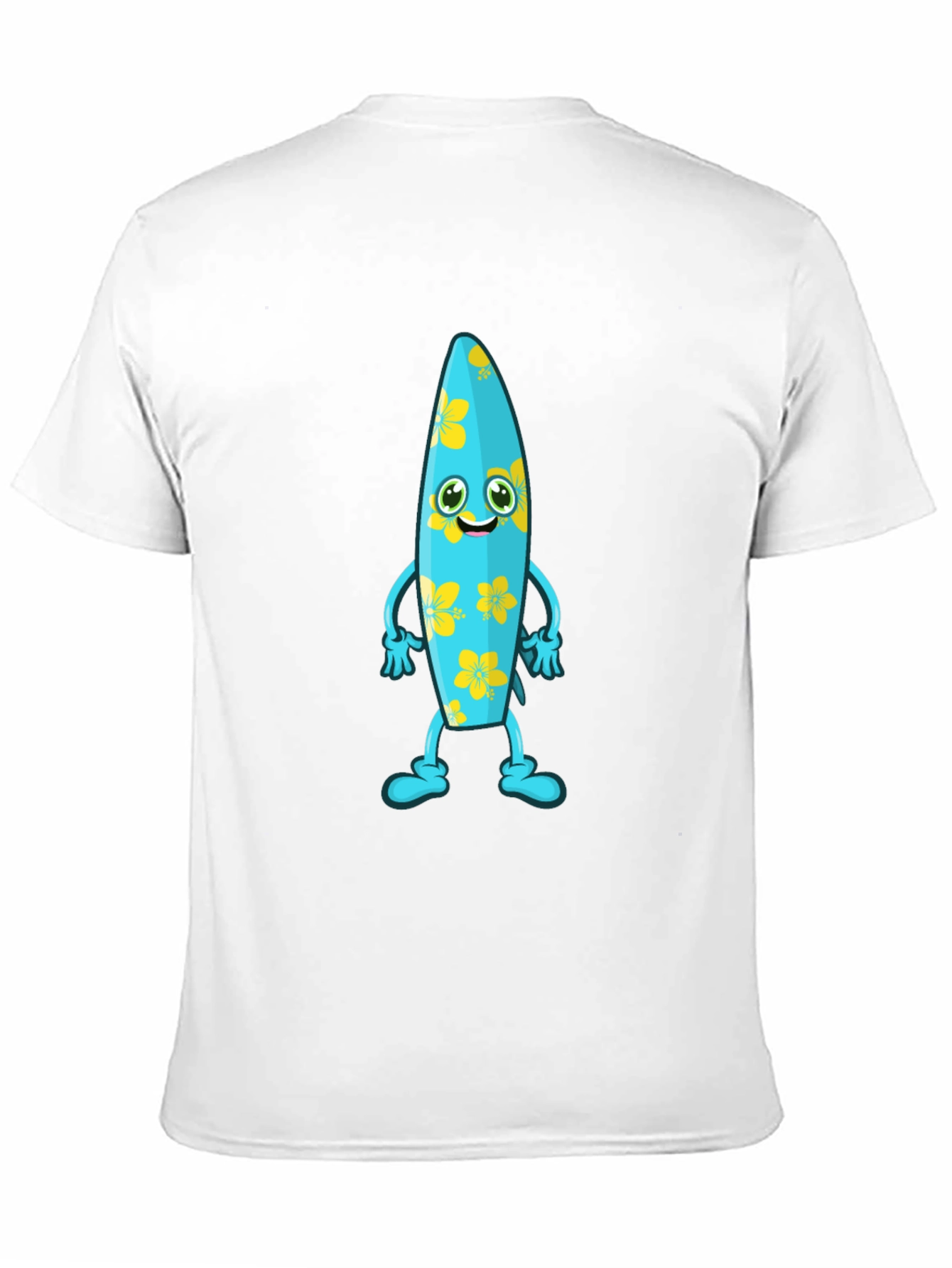 Fun Surfboard Character Graphic Tee