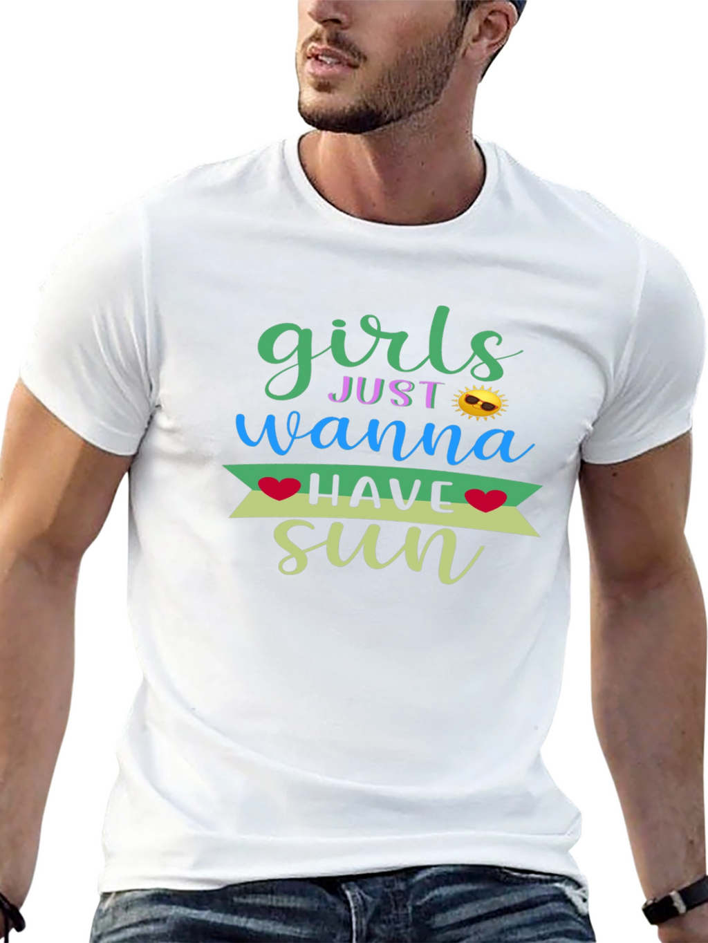 Girls Just Wanna Have Sun Graphic T-Shirt