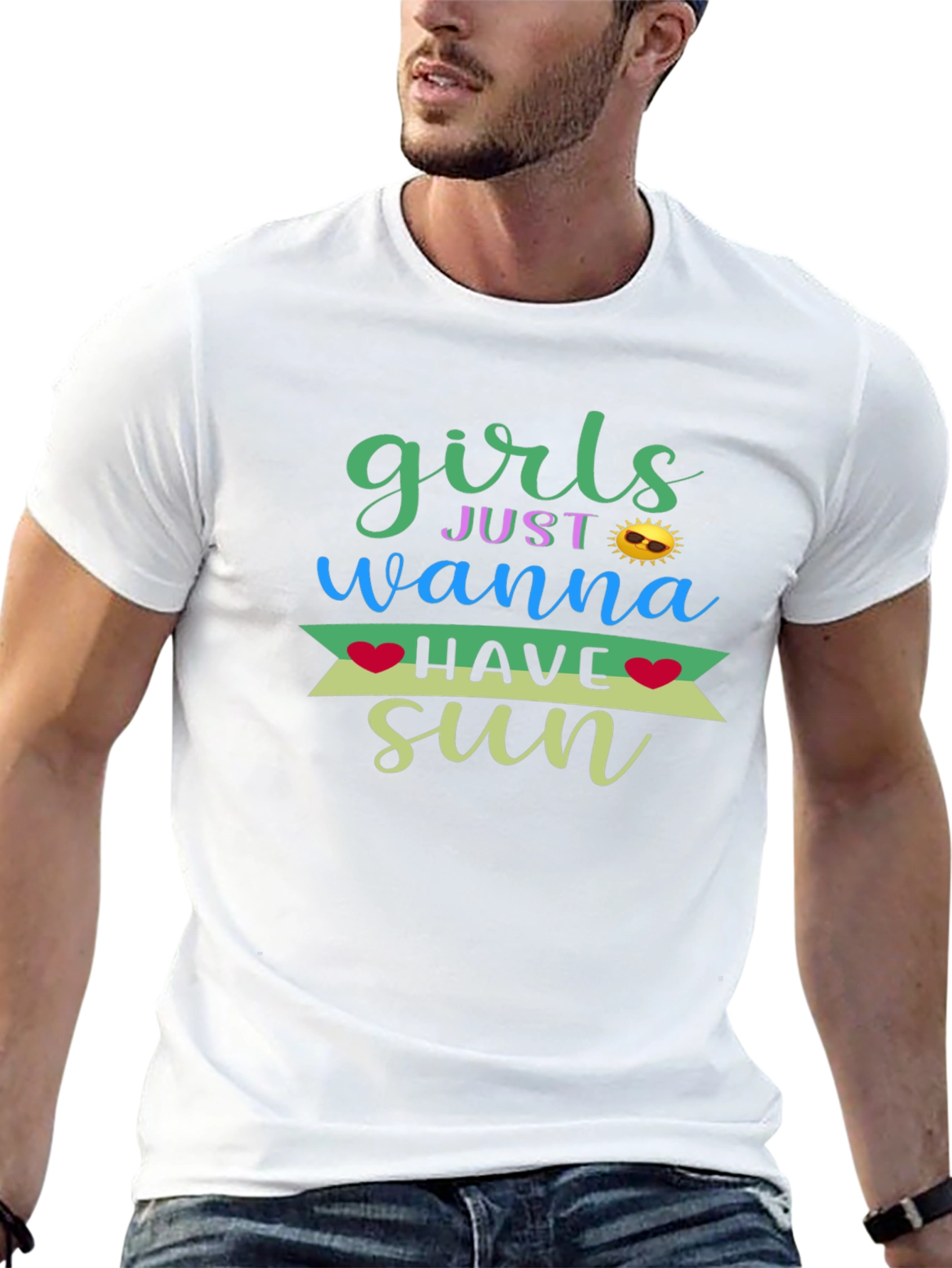 Girls Just Wanna Have Sun Graphic T-Shirt