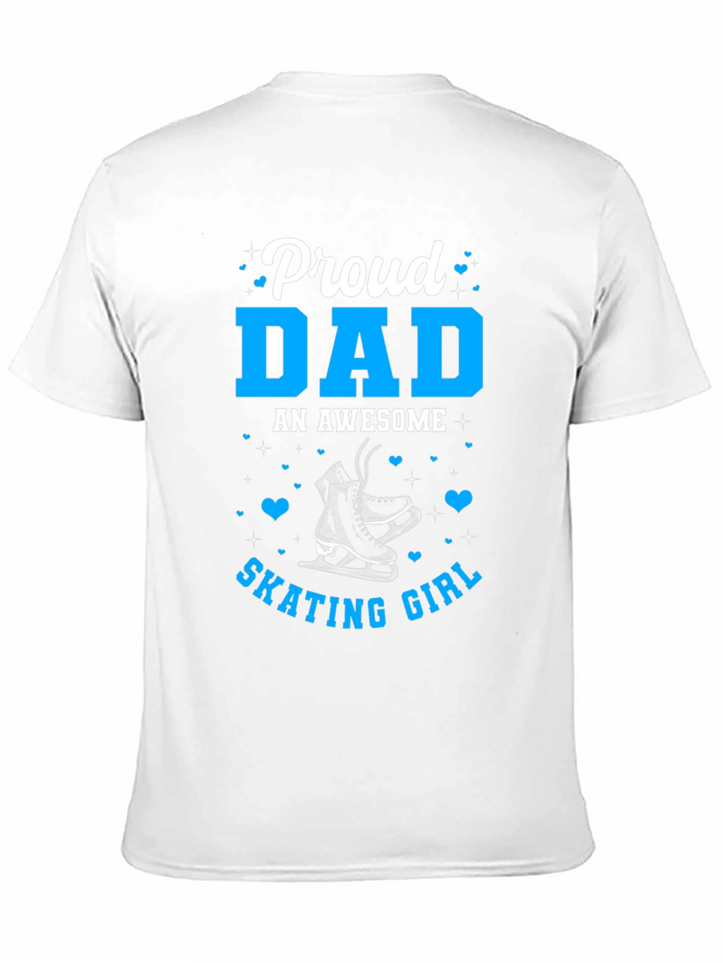 Proud Dad of Skating Girl Tee - Black