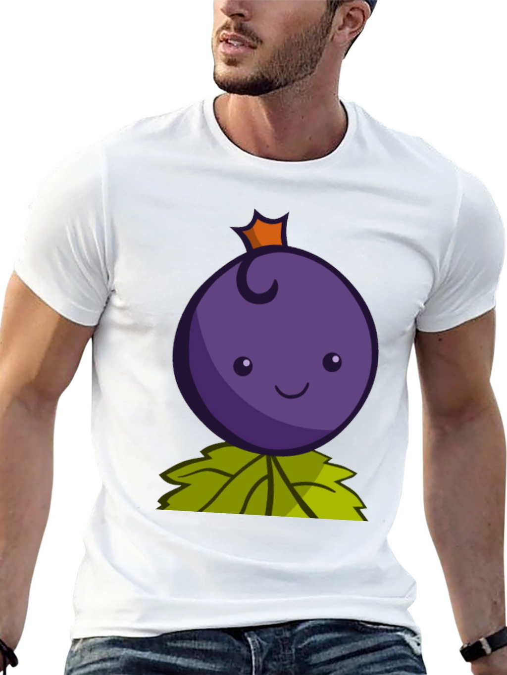 Cute Berry Cartoon Graphic T-Shirt