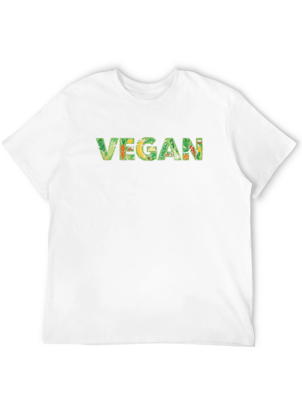 Vegan Graphic Tee - Black Cotton T-Shirt