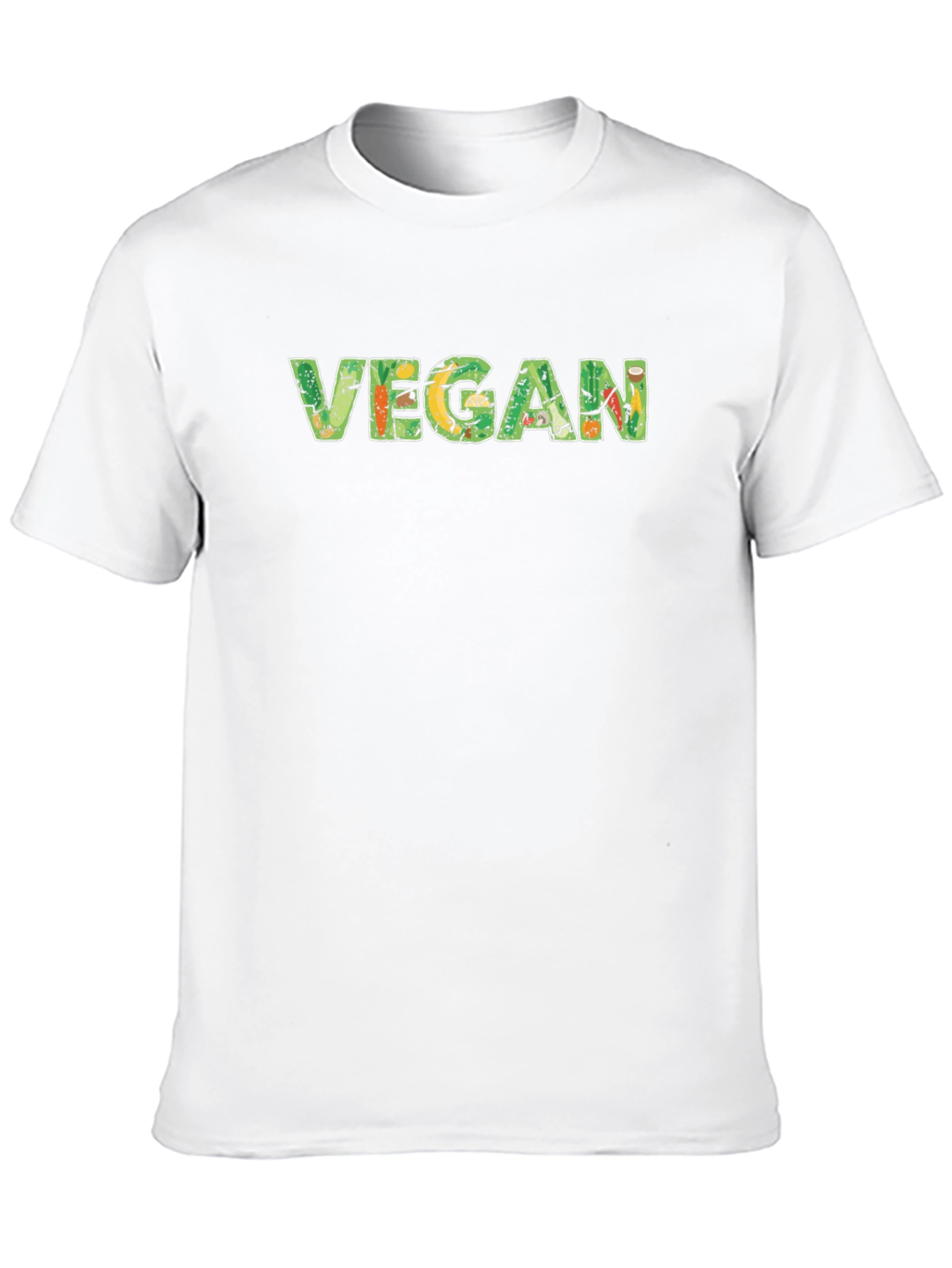 Vegan Graphic Tee - Black Cotton T-Shirt