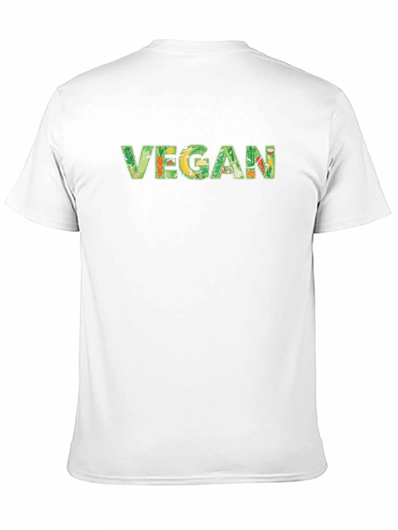 Vegan Graphic Tee - Black Cotton T-Shirt