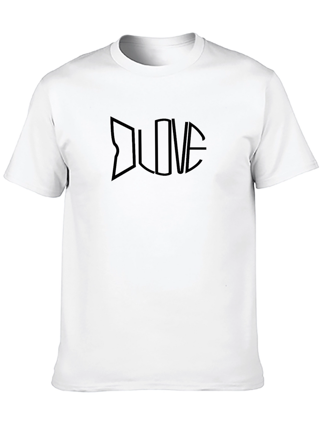 Black LOVE Graphic Tee - Minimalist Design