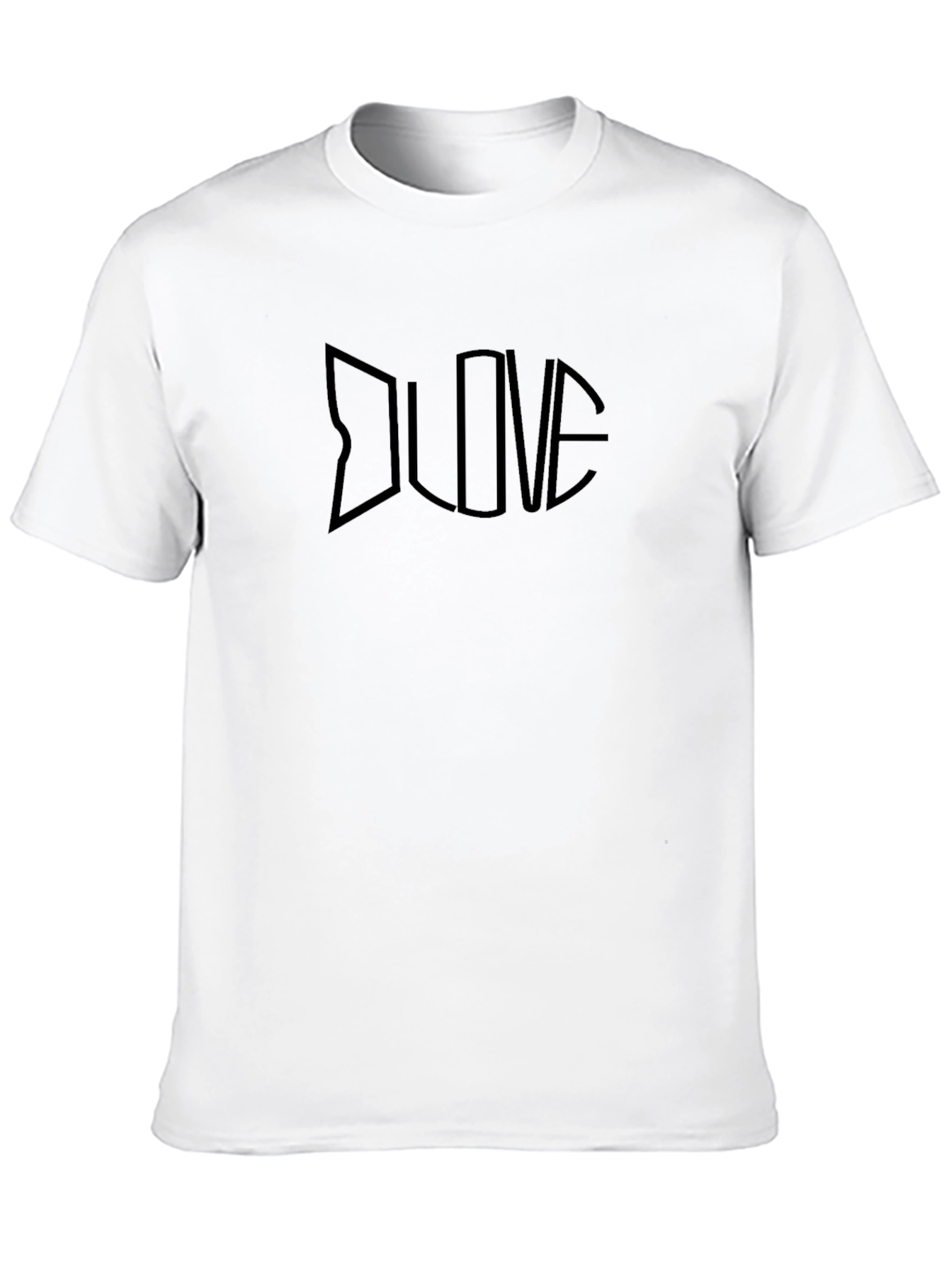 Black LOVE Graphic Tee - Minimalist Design