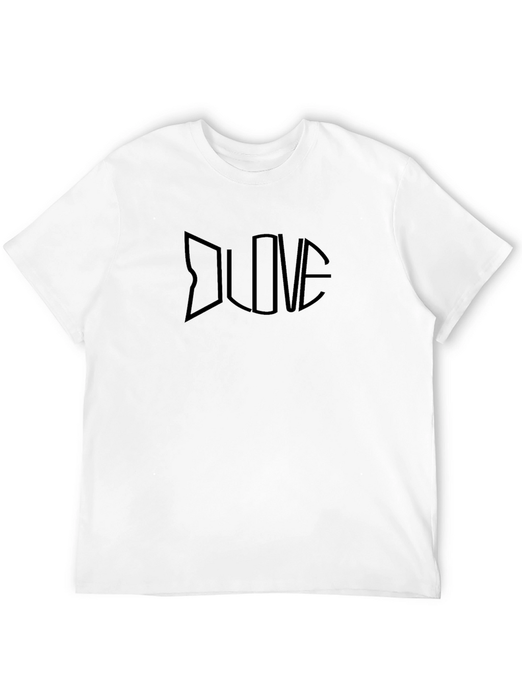 Black LOVE Graphic Tee - Minimalist Design