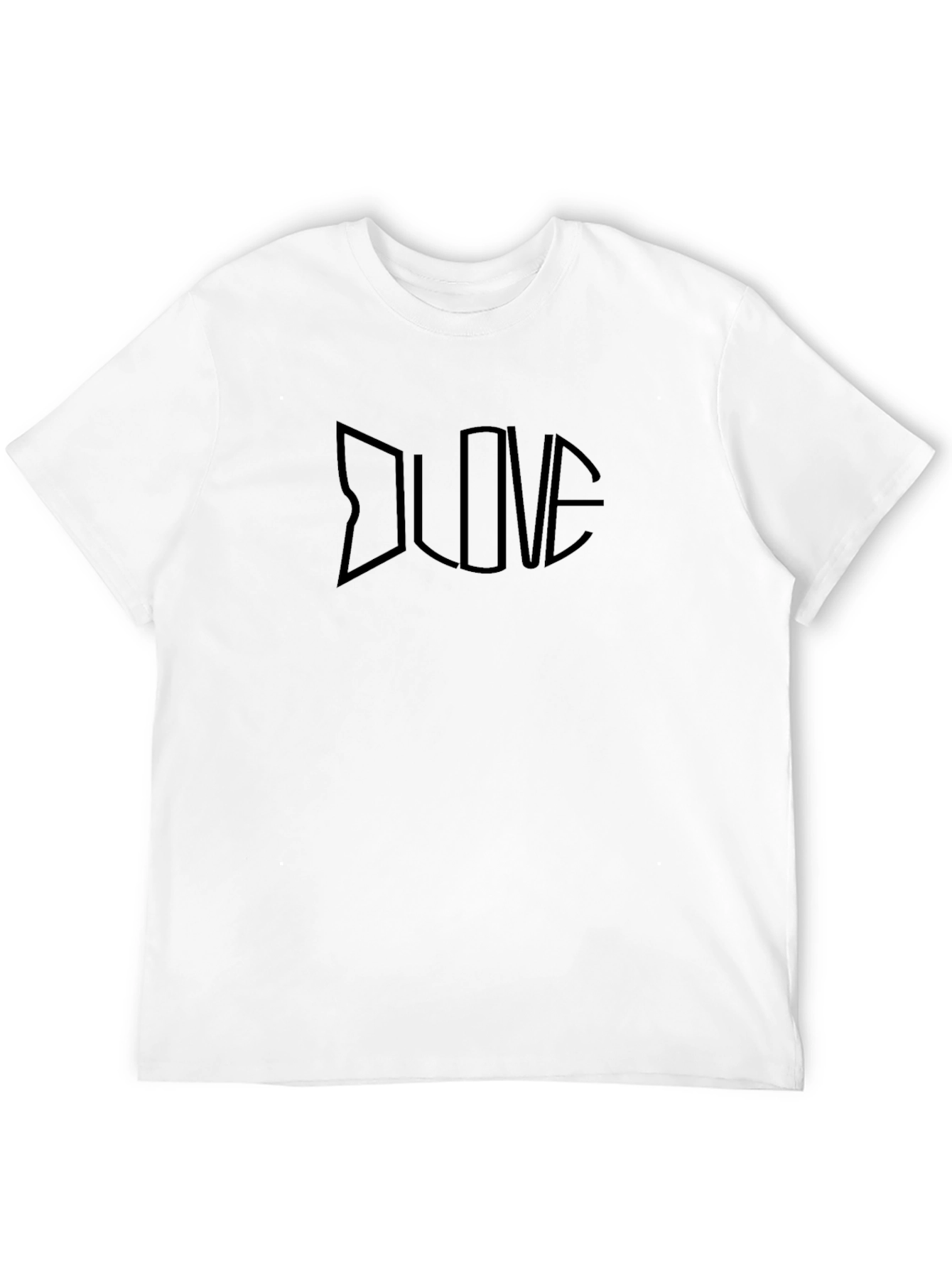 Black LOVE Graphic Tee - Minimalist Design