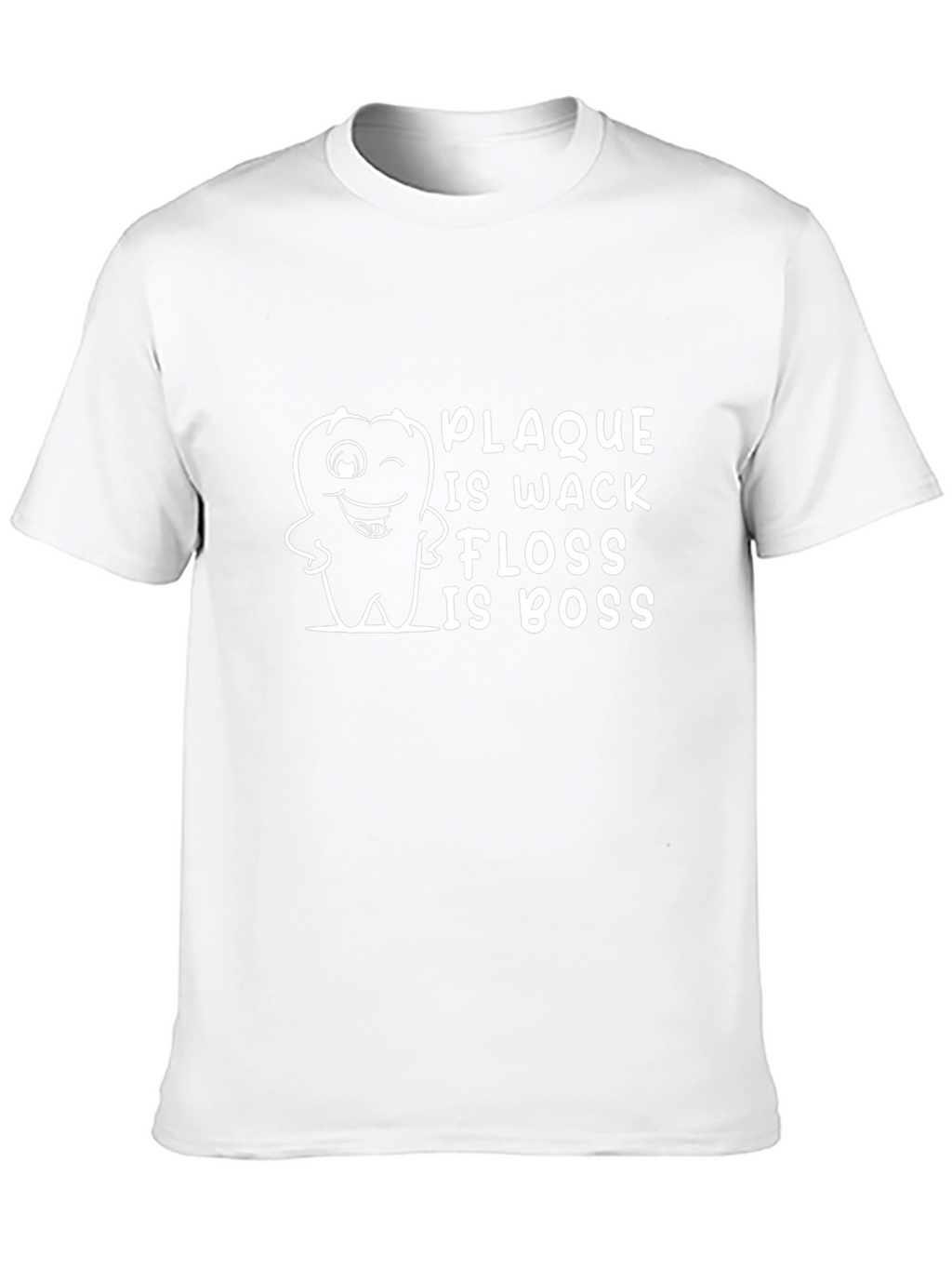 Plaque Is Wack Floss Is Boss Graphic T-Shirt