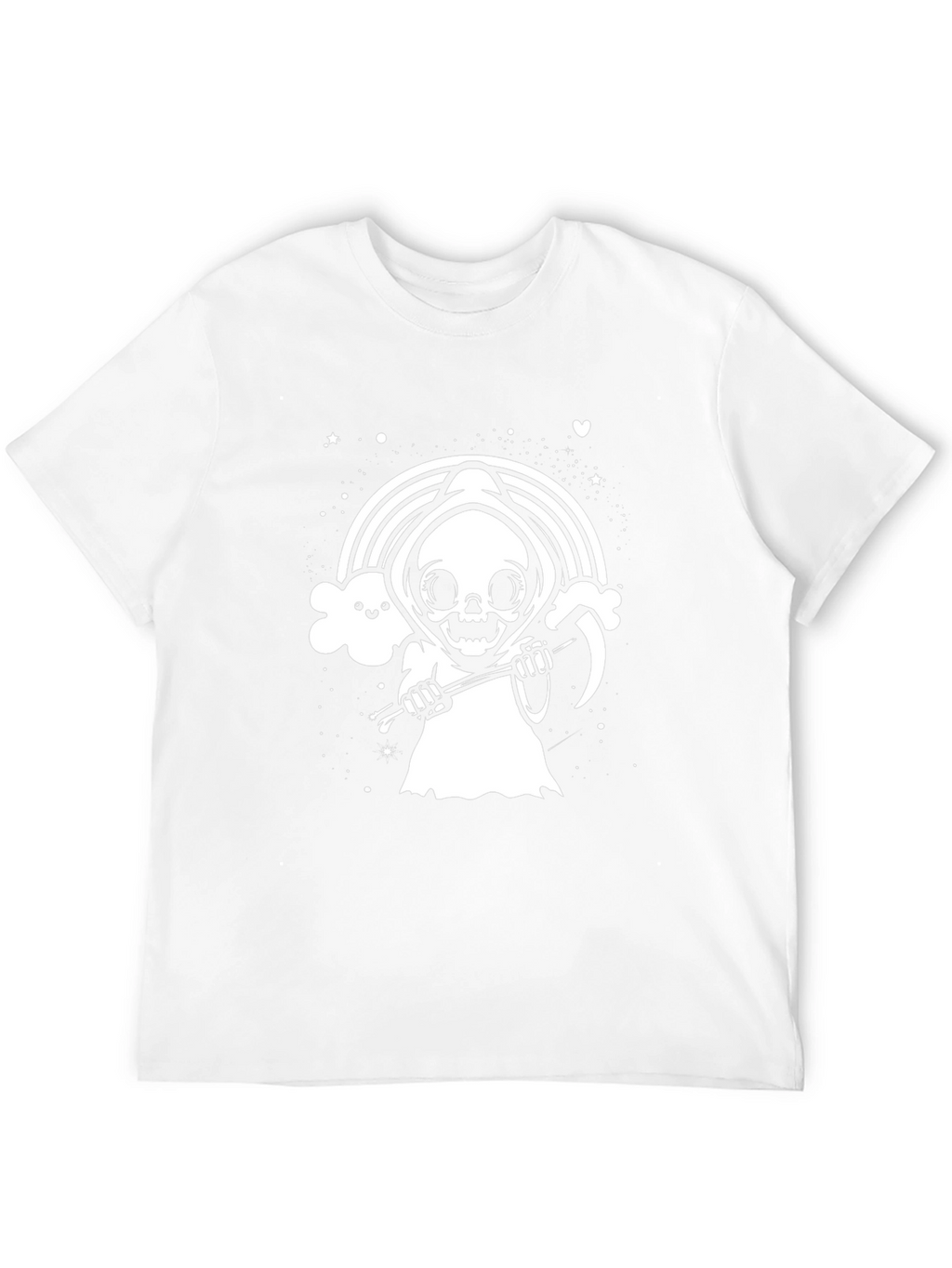 Grim Reaper Rainbow T-Shirt - Cute Death Tee
