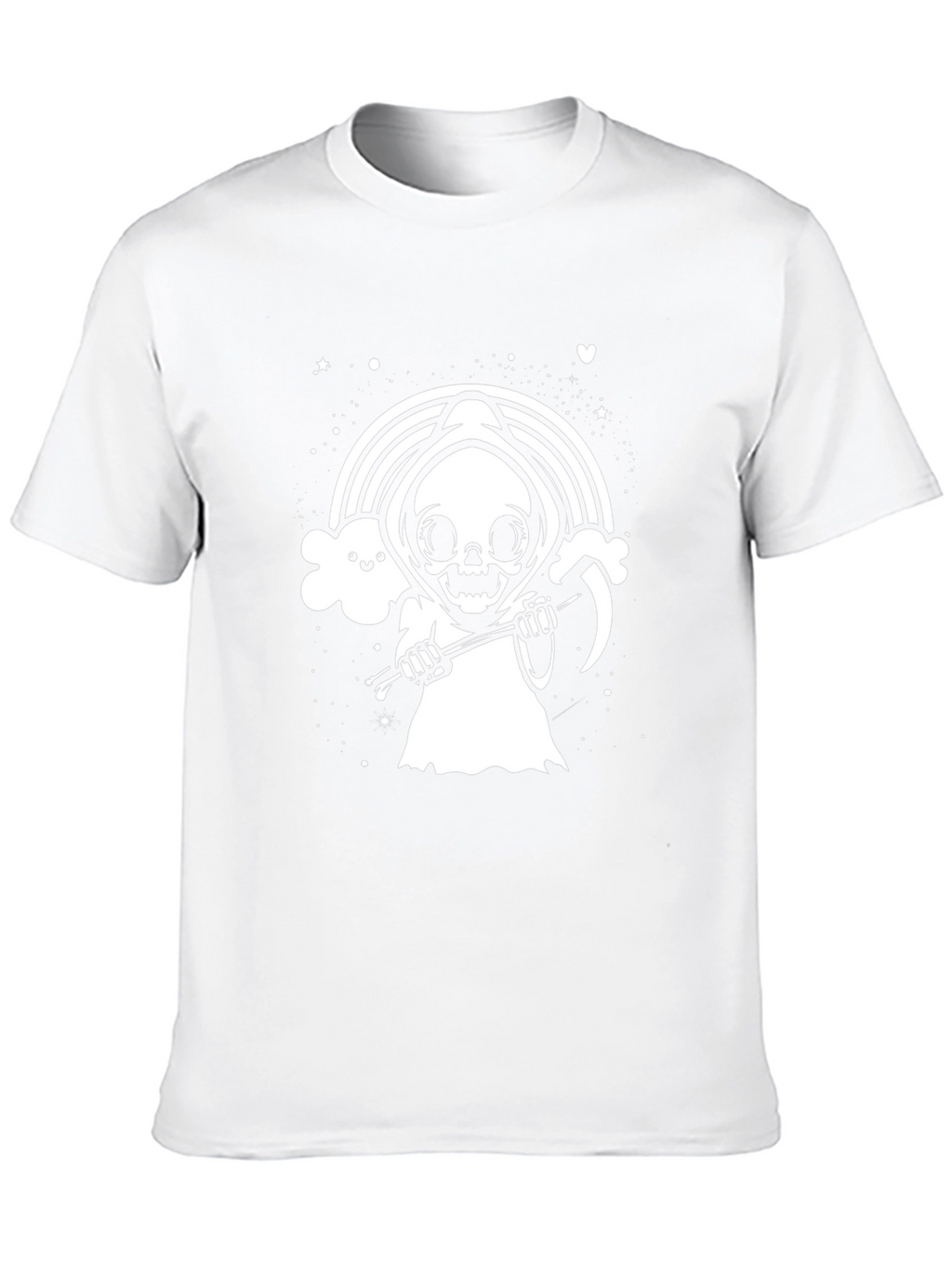 Grim Reaper Rainbow T-Shirt - Cute Death Tee