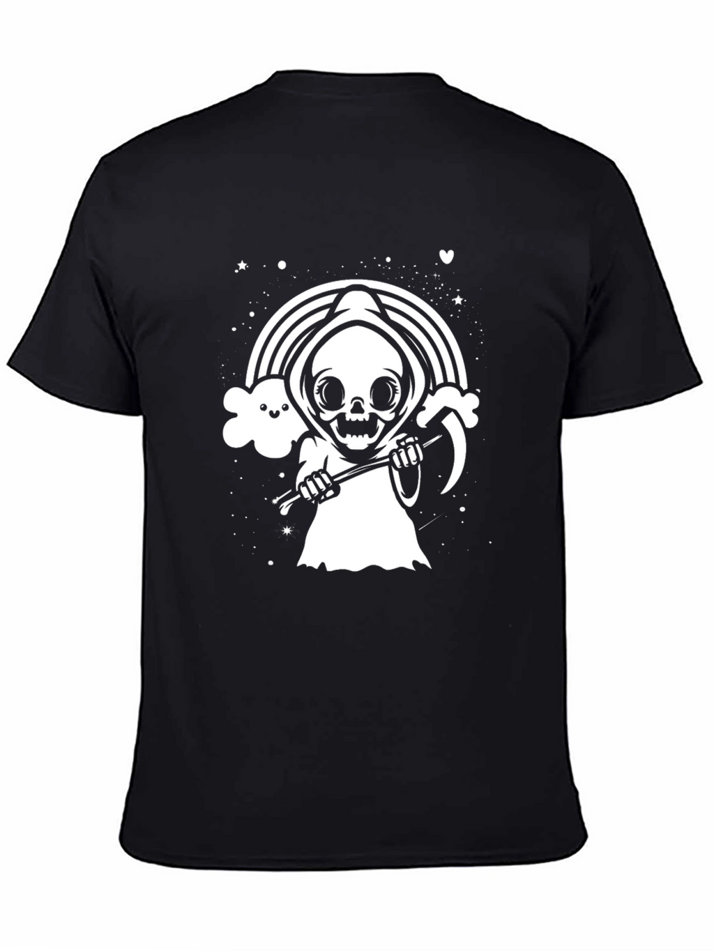 Grim Reaper Rainbow T-Shirt - Cute Death Tee