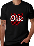Ohio State Plaid Graphic T-Shirt
