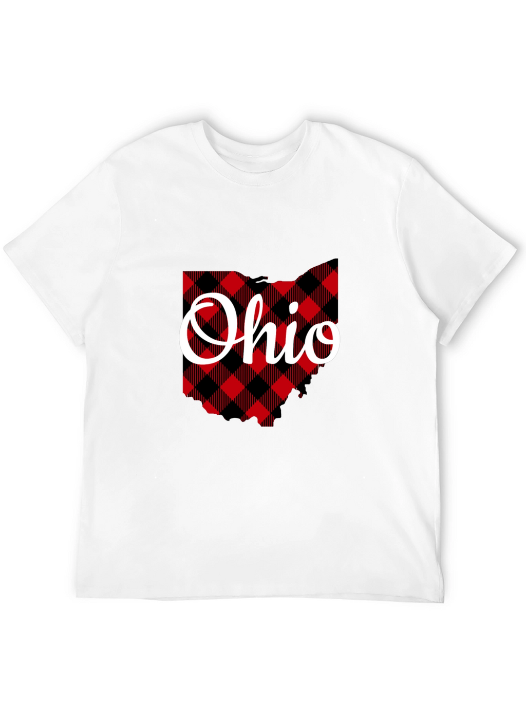 Ohio State Plaid Graphic T-Shirt