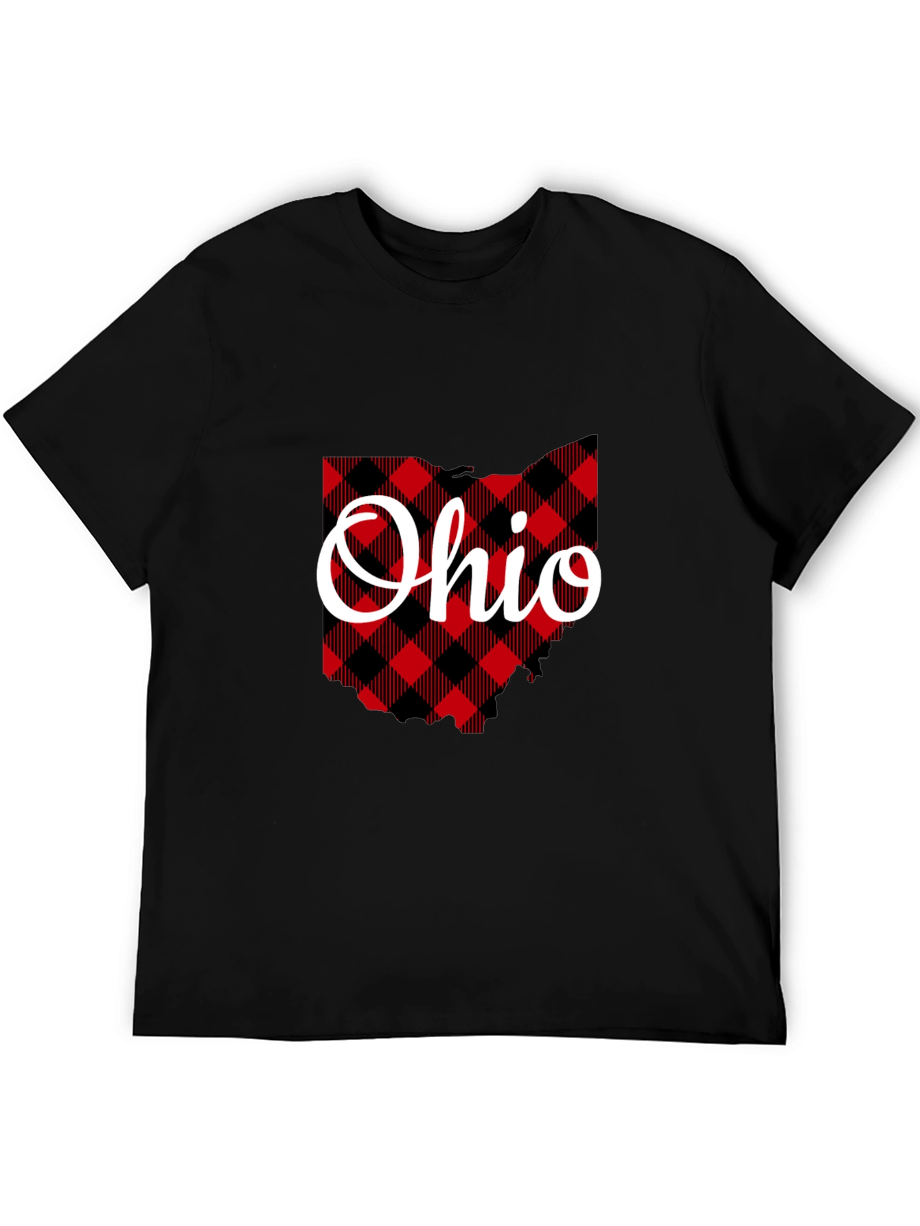 Ohio State Plaid Graphic T-Shirt