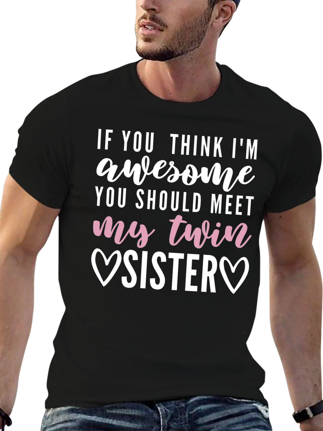 Awesome Twin Sister T-Shirt - Funny Sibling Gift