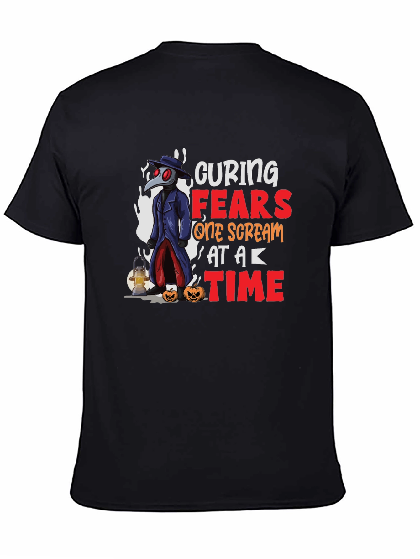 Curing Fears Halloween Plague Doctor Graphic Tee