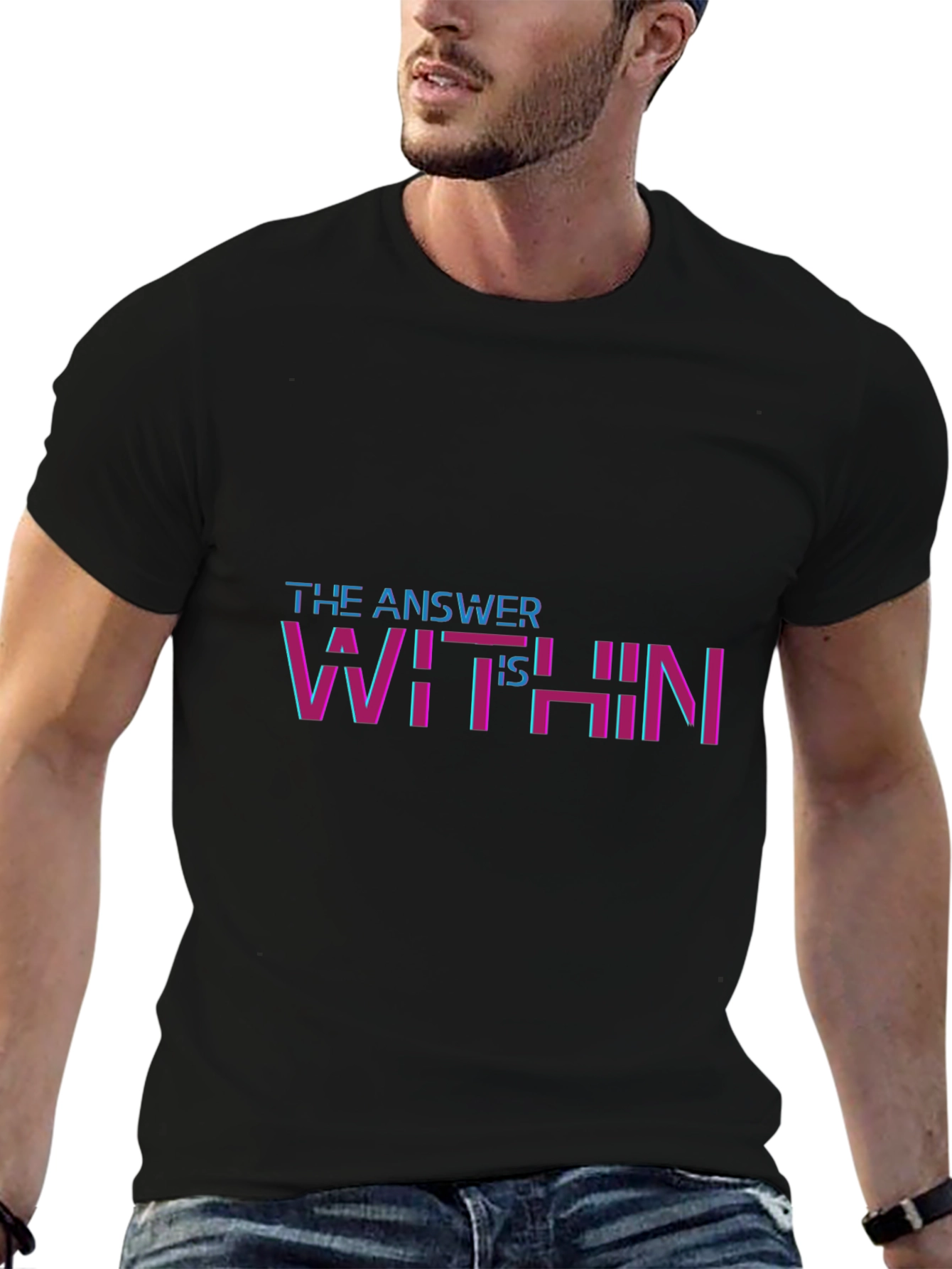The Answer Is Within T-Shirt - Black