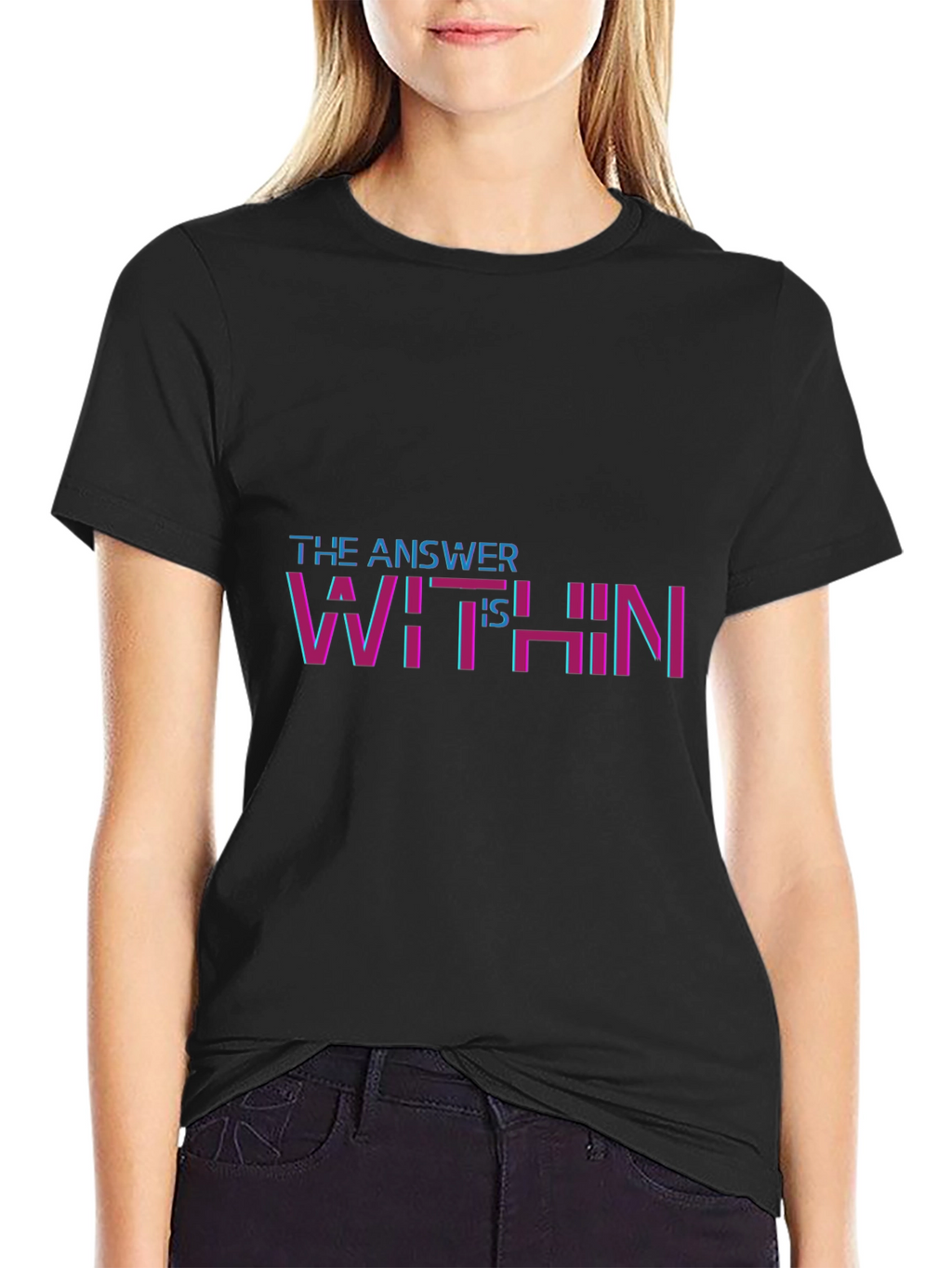 The Answer Is Within T-Shirt - Black