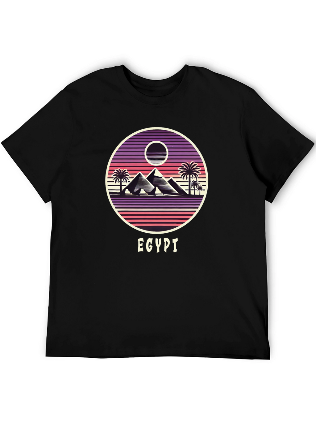 Retro Egypt Pyramid Graphic Tee - Unisex