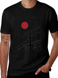 Red Sun T-Shirt - Urban Style Graphic Tee