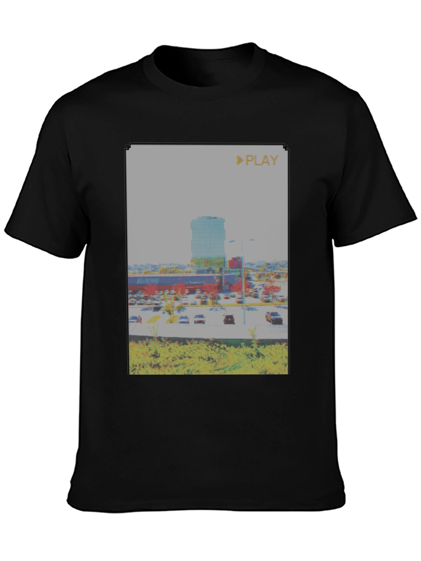 Retro Glitch T-Shirt - Vaporwave Aesthetic