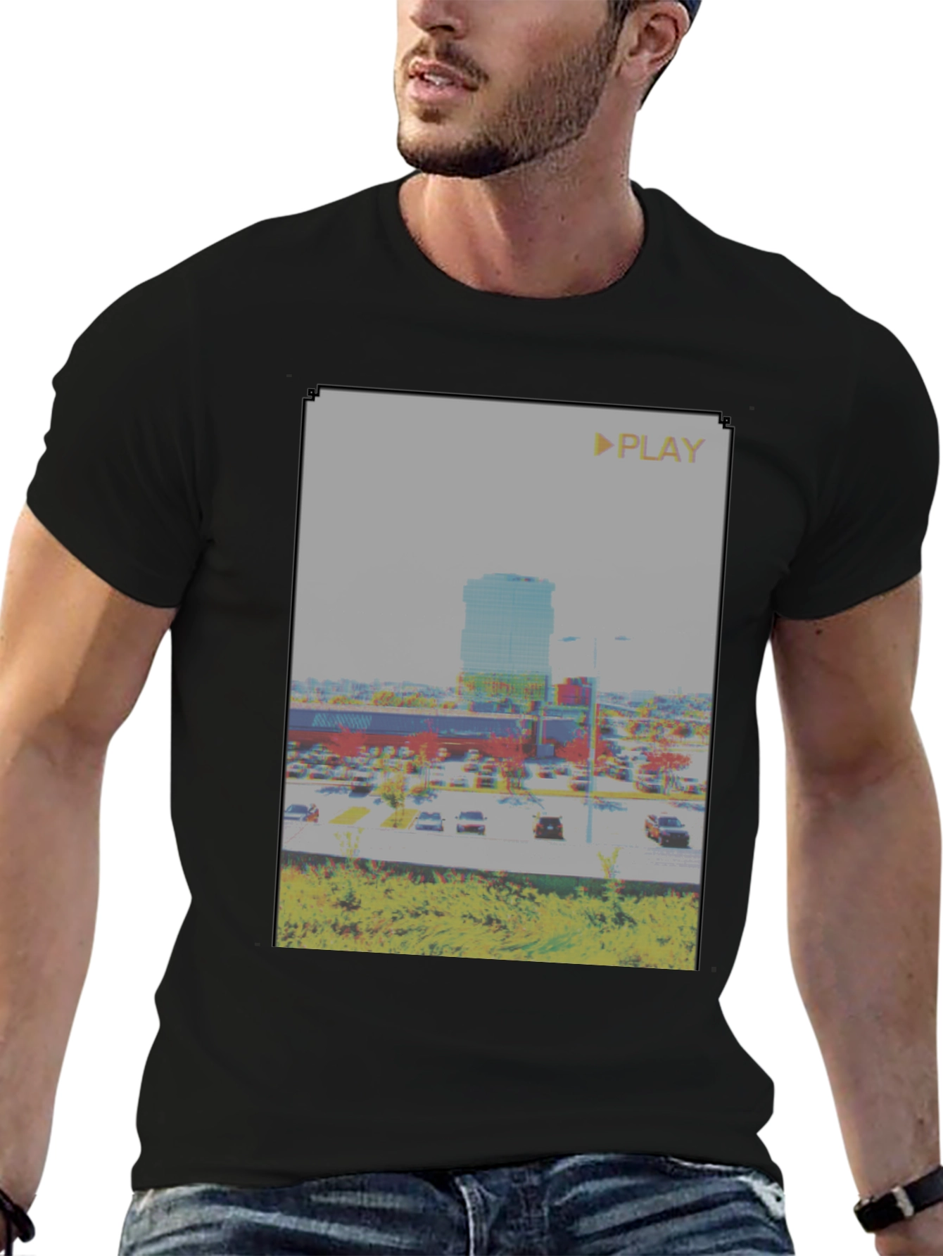 Retro Glitch T-Shirt - Vaporwave Aesthetic