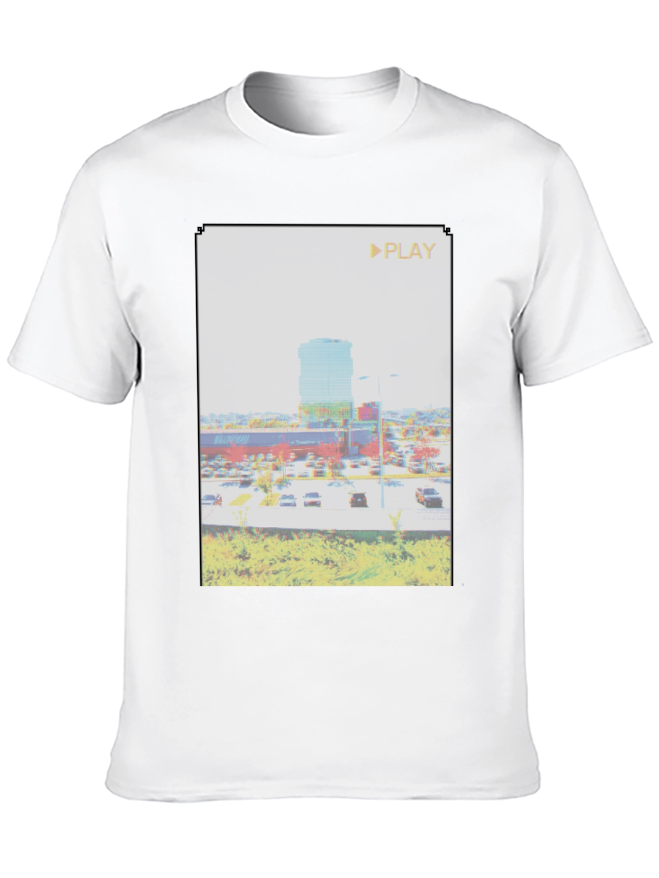 Retro Glitch T-Shirt - Vaporwave Aesthetic