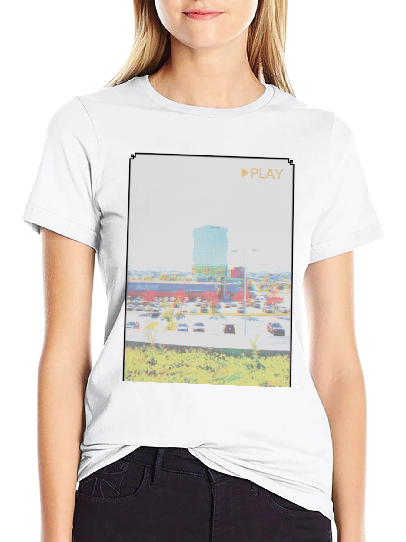 Retro Glitch T-Shirt - Vaporwave Aesthetic