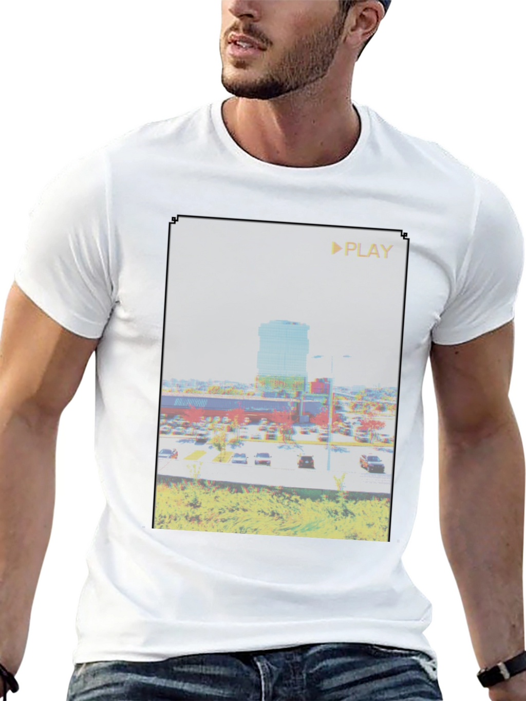 Retro Glitch T-Shirt - Vaporwave Aesthetic