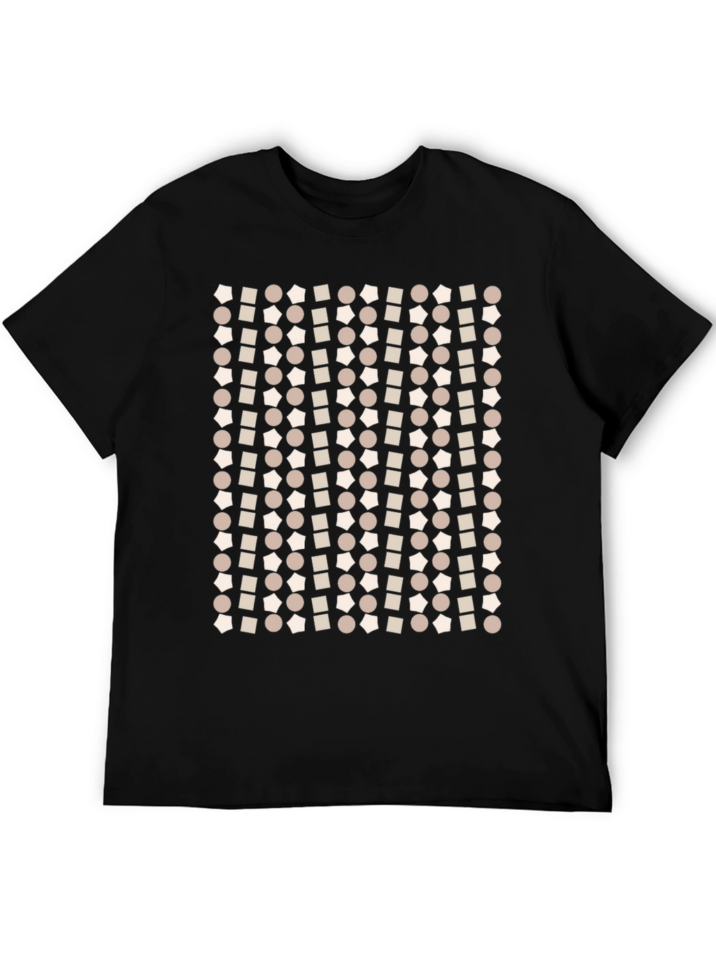 Geometric Pattern T-Shirt - Modern Print Tee