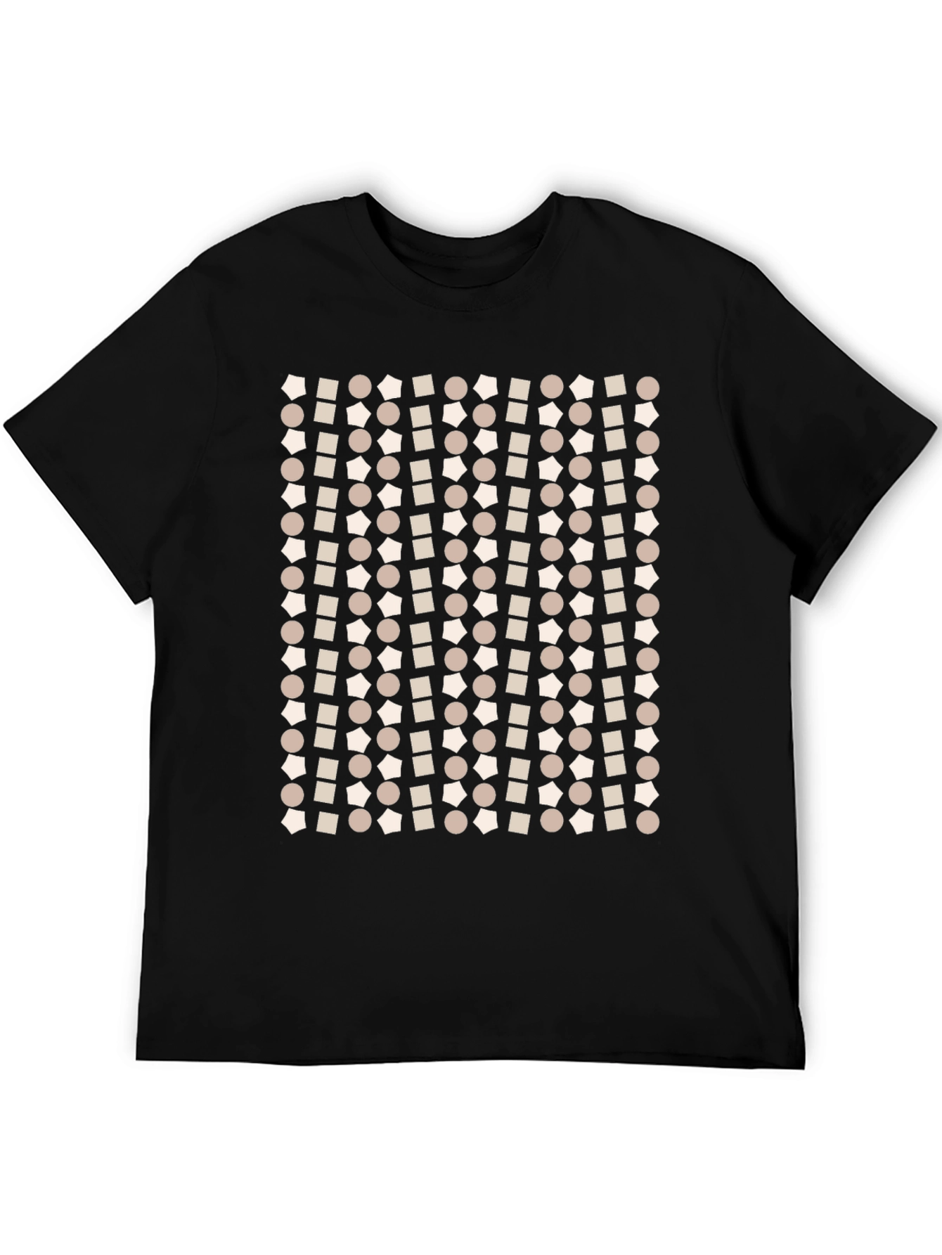 Geometric Pattern T-Shirt - Modern Print Tee