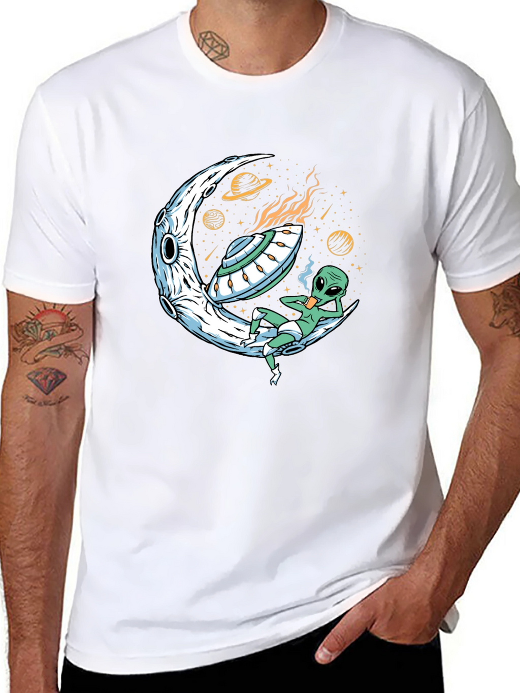 Cosmic Alien T-Shirt - Moon Landing Apparel